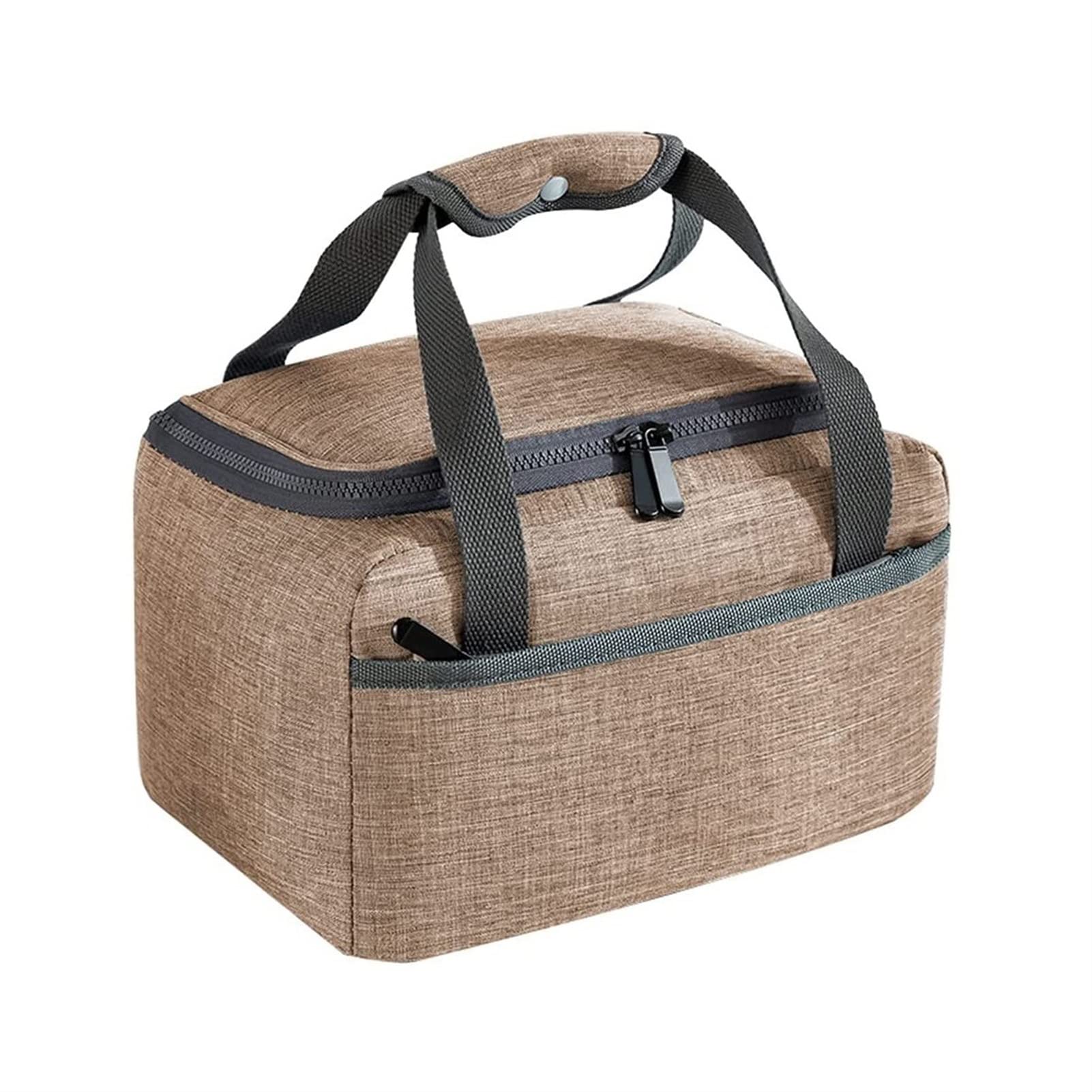 Insulated Waterproof Lunch Bag for Women, Men & Kids - Large Food Storage Tote with Thermal Protection | Perfect for Work, School, Picnics & Outdoor Activities (Brown)
