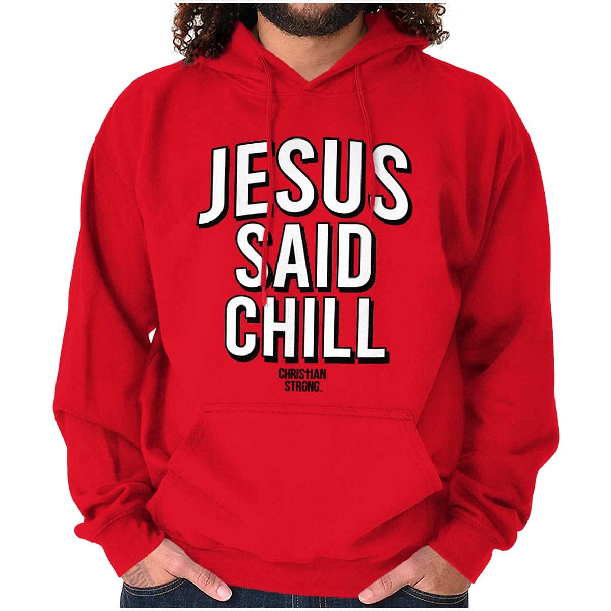 Funny Christian Hoodie - 'Jesus Said Chill' Sweatshirt for Women & Men | Religious Apparel for Church, Bible Study & Casual Wear