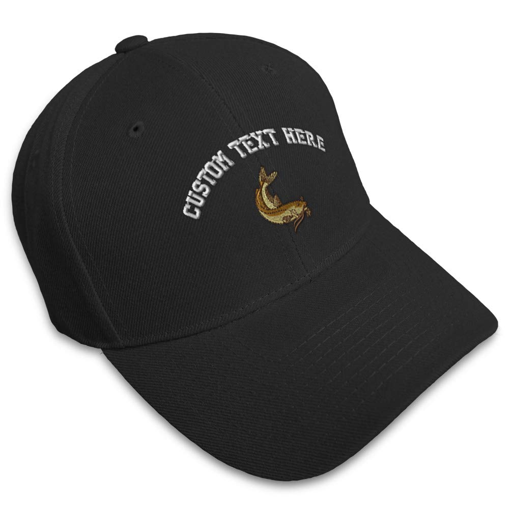 Channel Catfish Embroidered Baseball Cap for Men & Women - Adjustable Cotton Hat for Fishing, Outdoor & Casual Wear