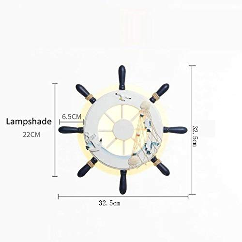 Mediterranean Style Baby Kids Room Wall Lamp - Adjustable Temperature Night Light for Girls & Boys - Nursery, Bedroom, Corridor Decor - Perfect for Bedtime Reading & Safe Nighttime Navigation