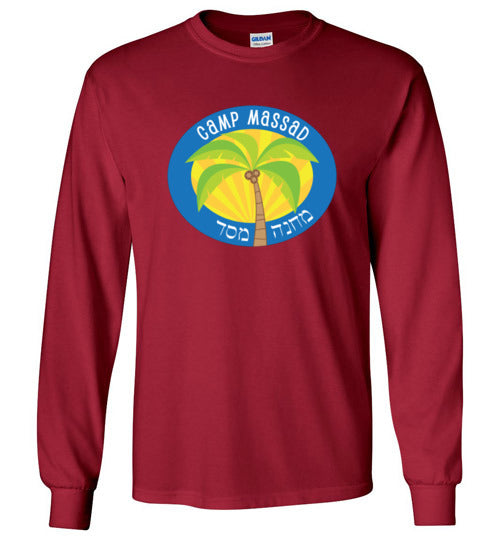Massad Long Sleeve T-Shirt for Men - Comfortable Cotton Crewneck Casual Shirt - Perfect for Work, Travel & Everyday Wear