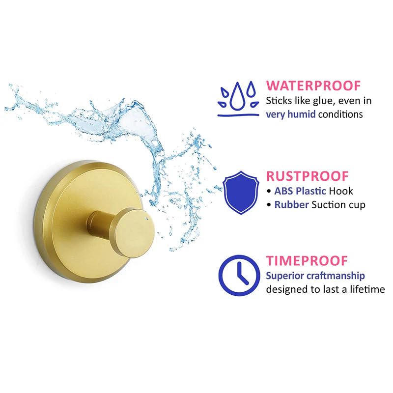 2024 New Suction Cup Hooks - Heavy Duty No Drill Bathroom & Shower Hooks, 4-Pack Silver Window Suction Hooks for Hanging Towels, Plants & Decor - Perfect for Home, Kitchen & RV Organization