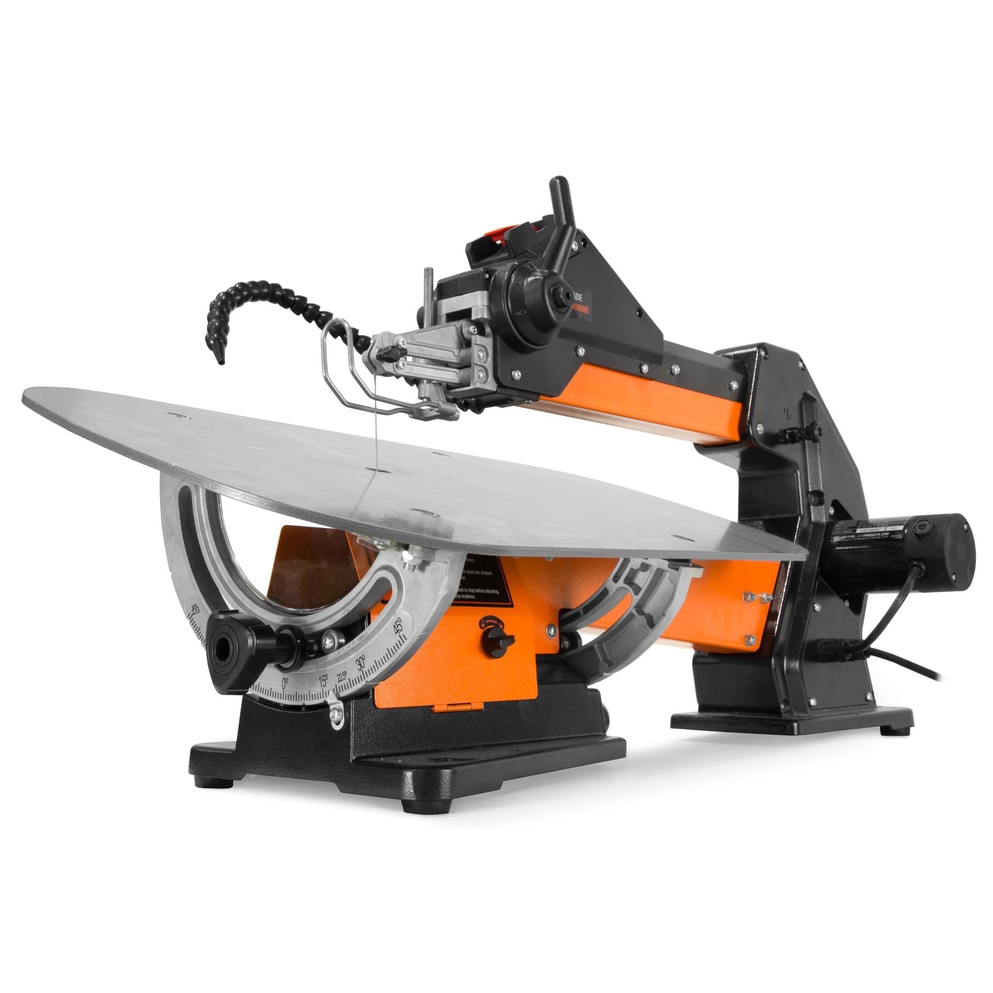WEN LL2156 21-Inch 1.6-Amp Variable Speed Parallel Arm Scroll Saw with Extra Large Dual Bevel Steel Table - Perfect for Woodworking, Crafting, and DIY Projects