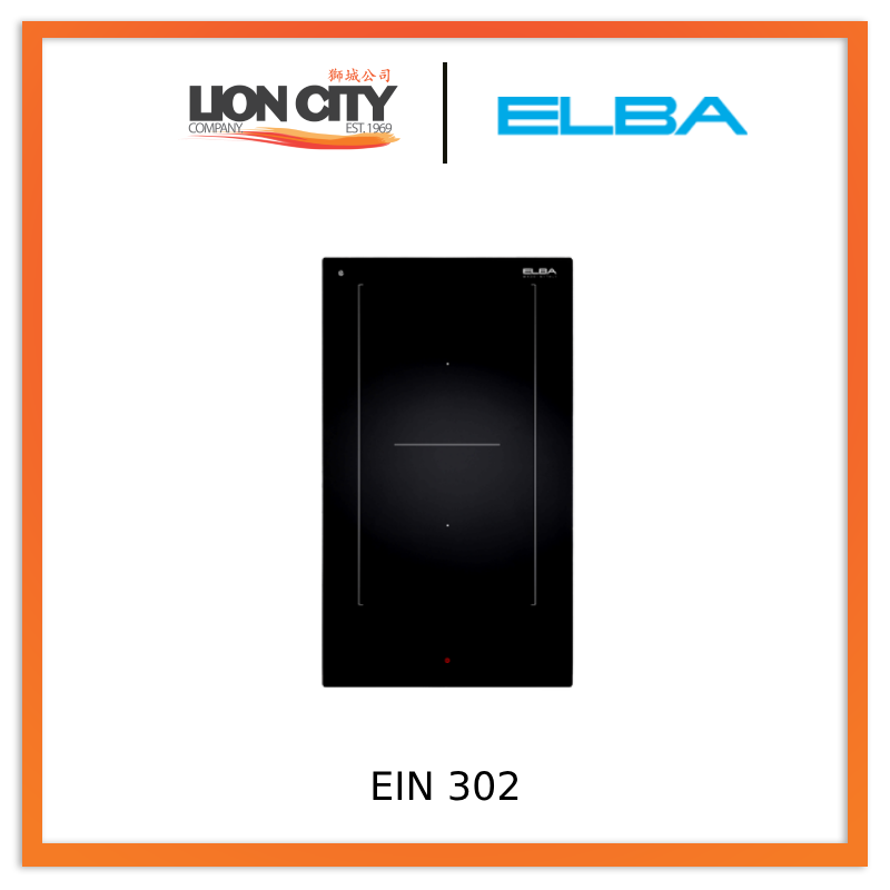 Elba EIN 302 30cm 2-Zone Induction Cooktop - Portable Electric Stove for Kitchen, Camping & Small Apartments