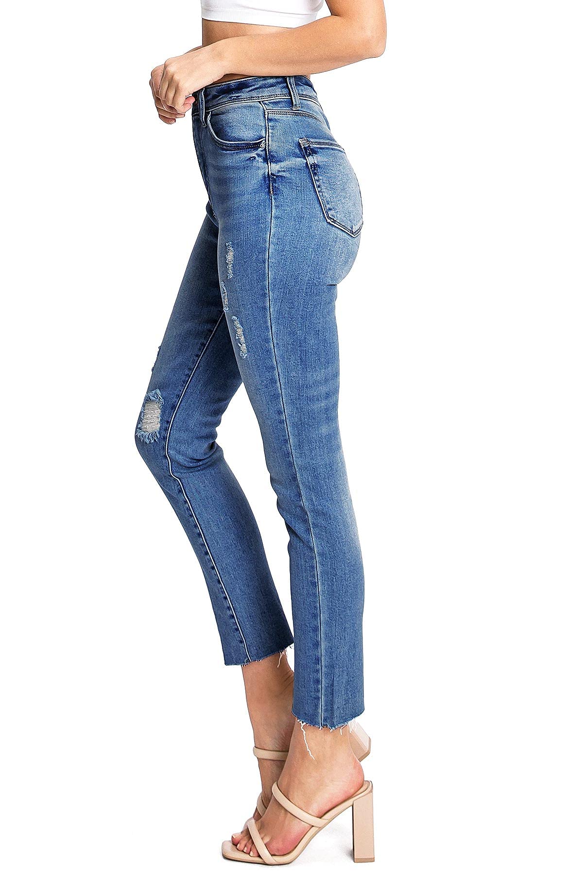 Women's High Rise Slim-Straight Ankle Jeans - Wax Jeans for Juniors | Perfect for Casual Wear, Office & Date Nights