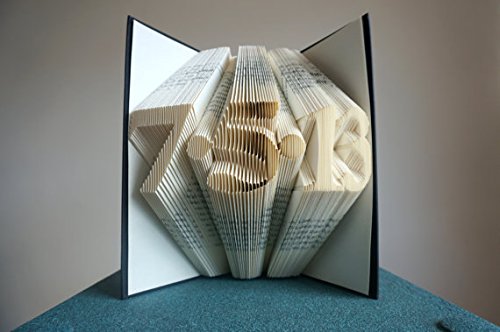 Handmade Folded Book Art - Unique Personalized Gift for Father's Day, Wedding Anniversary, Birthday - Custom Save the Date Present for Mom, Dad, Couples | Home Decor, Office Desk Display, Special Occasion Keepsake