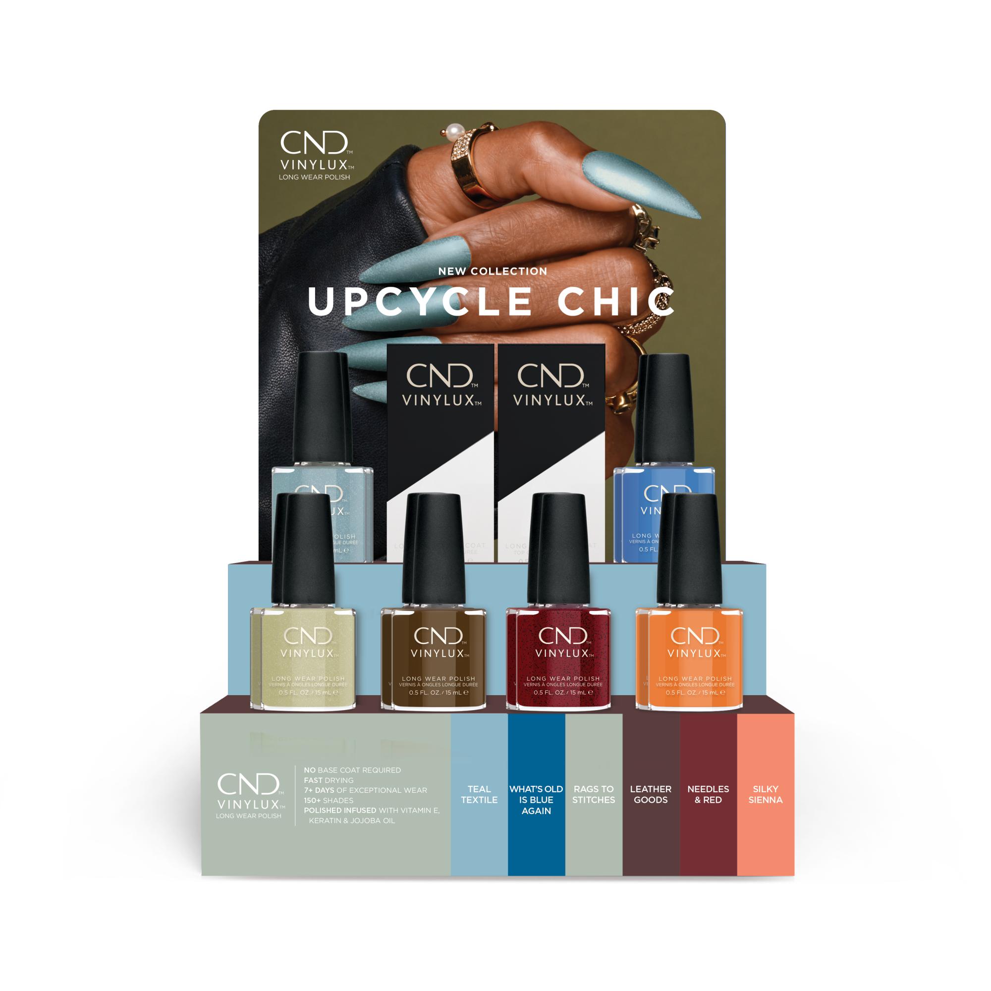 CND Vinylux Nail Polish Set - 14 Piece Upcycle Chic Collection for Salon & Home Manicures - Perfect for Professional Nail Artists & DIY Beauty Enthusiasts