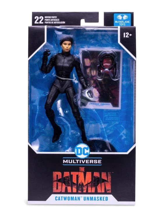 Catwoman Selina Kyle (Unmasked) The Batman DC Multiverse Action Figure by McFarlane Toys - Perfect for Collectors, Cosplay, and DC Comics Displays