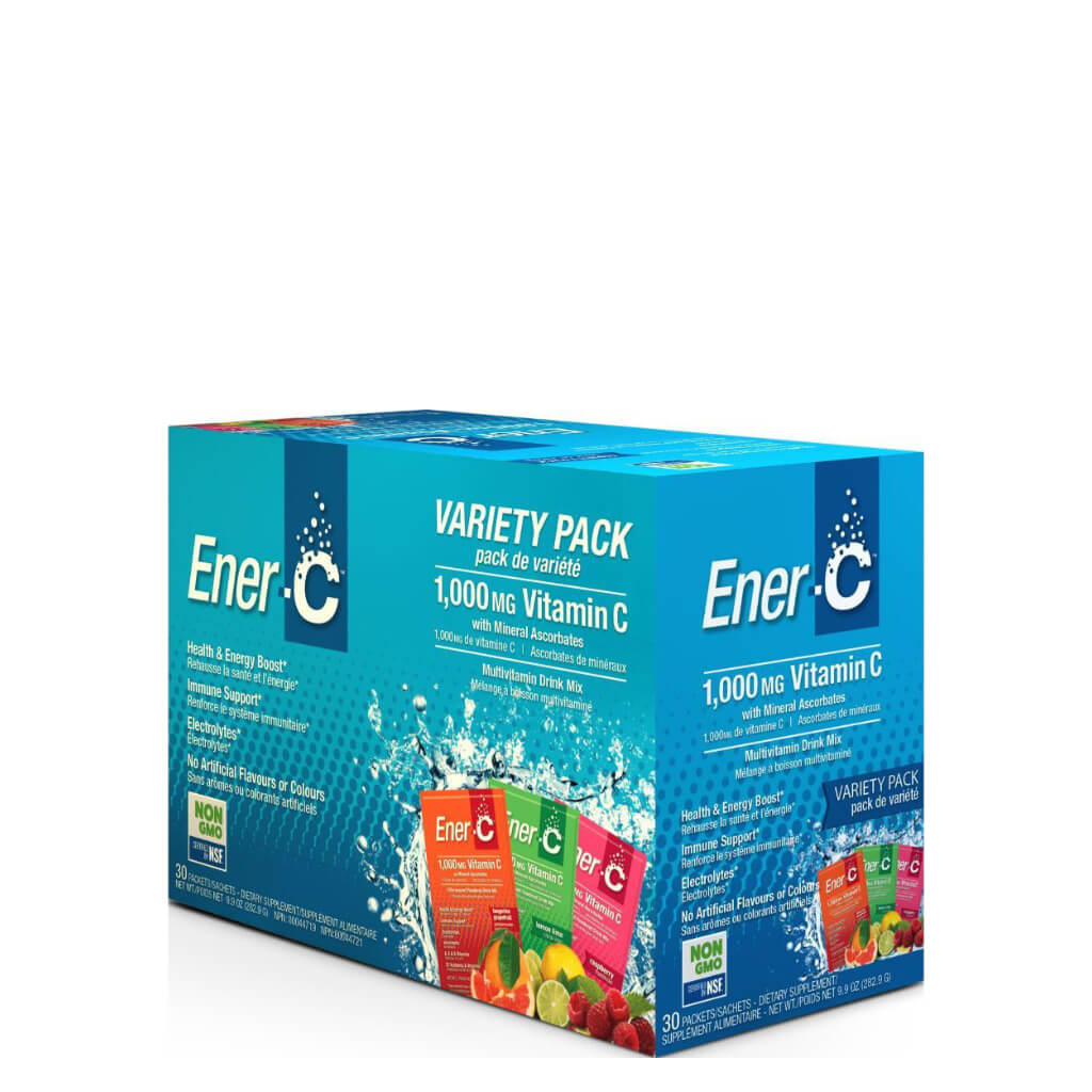 Ener-C Multivitamin Drink Mix Variety Pack - Immune Support, Energy Boost & Essential Vitamins - Great for Travel, Workouts & Daily Wellness