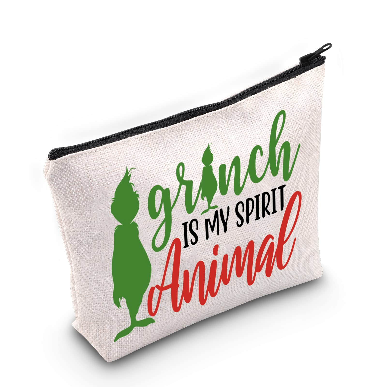 Green Monster Cosmetic Makeup Bag - Cute Doctor Cat Design Zipper Pouch for Monster Lovers | Perfect Gift for Fans, Travel & Daily Storage