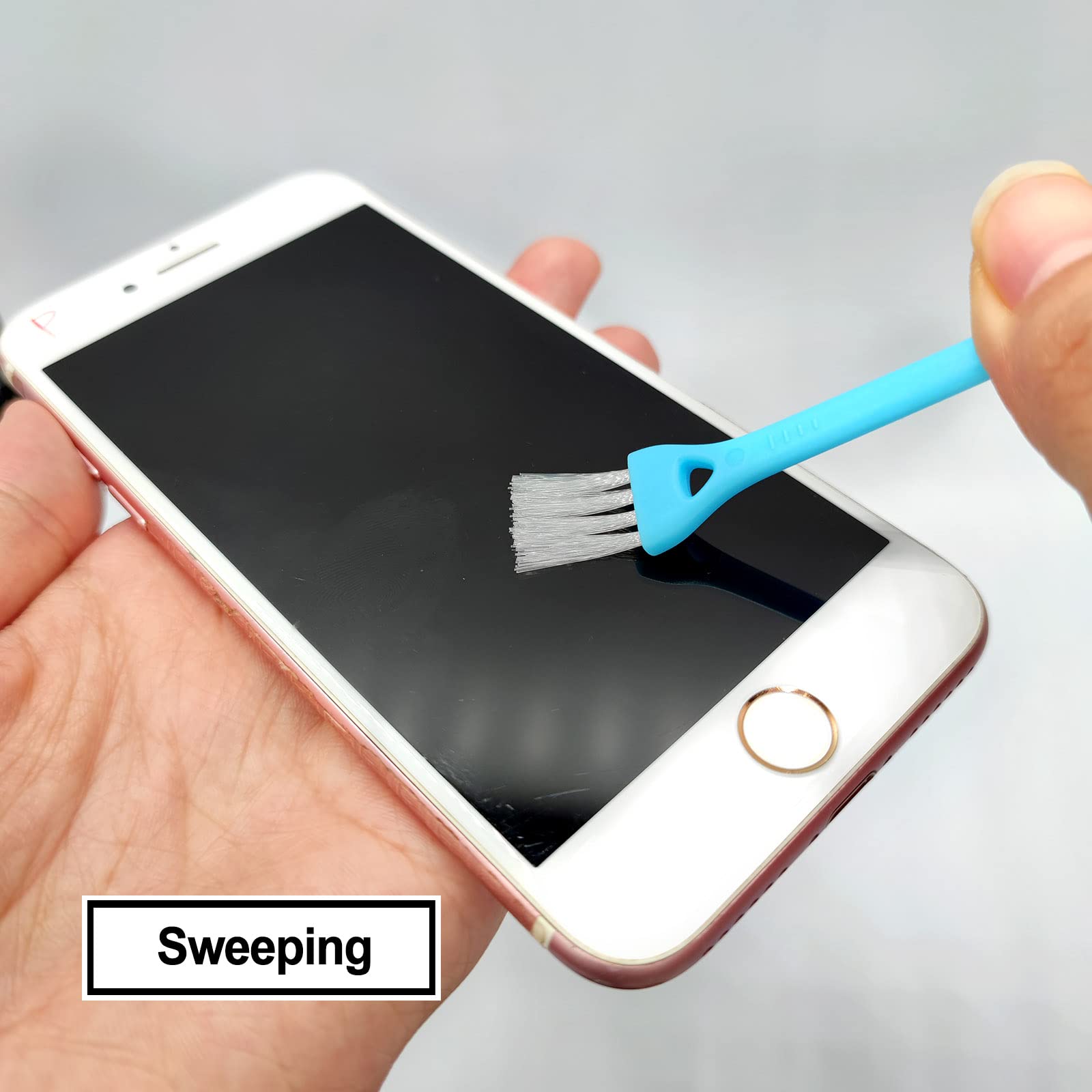 20-Piece Phone Cleaning Kit - USB Port & Headphone Jack Cleaner with Soft Bristle Brushes for iPhone, iPad, AirPods, Laptop & Electronics - Perfect for Home, Office & Travel Maintenance