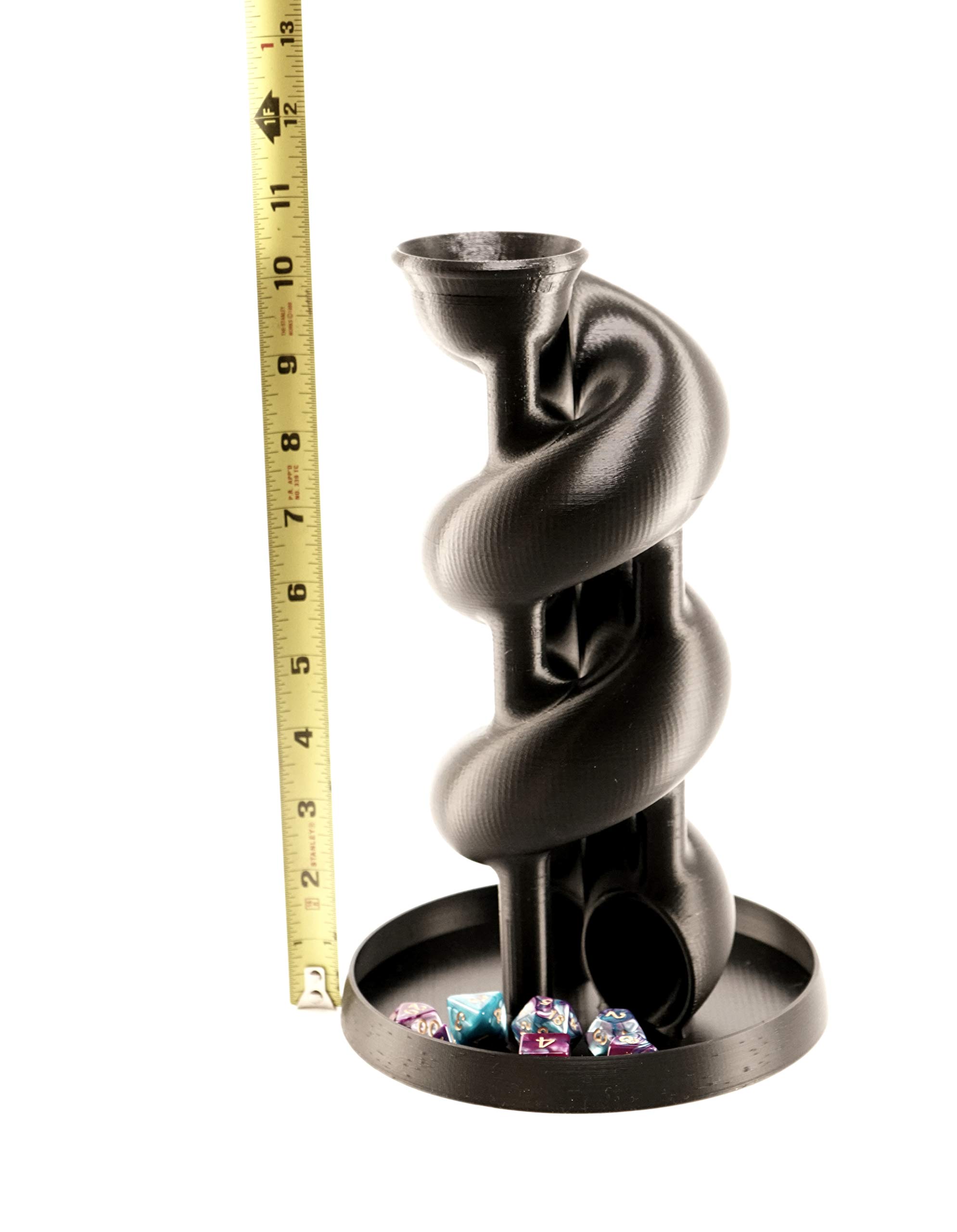 Curly Slide Dice Tower for Tabletop Games - Perfect for Dungeons & Dragons, Warhammer, and Star Wars RPG Accessories | Enhance Your Board Game Nights & Role-Playing Adventures