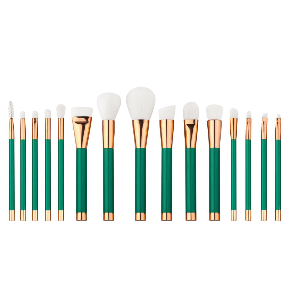 Professional Makeup Brush Set - 15pcs Eyeshadow, Eyeliner, Lip & Foundation Brushes for Flawless Makeup Application | Perfect for Daily Use, Bridal Makeup & Professional Artists