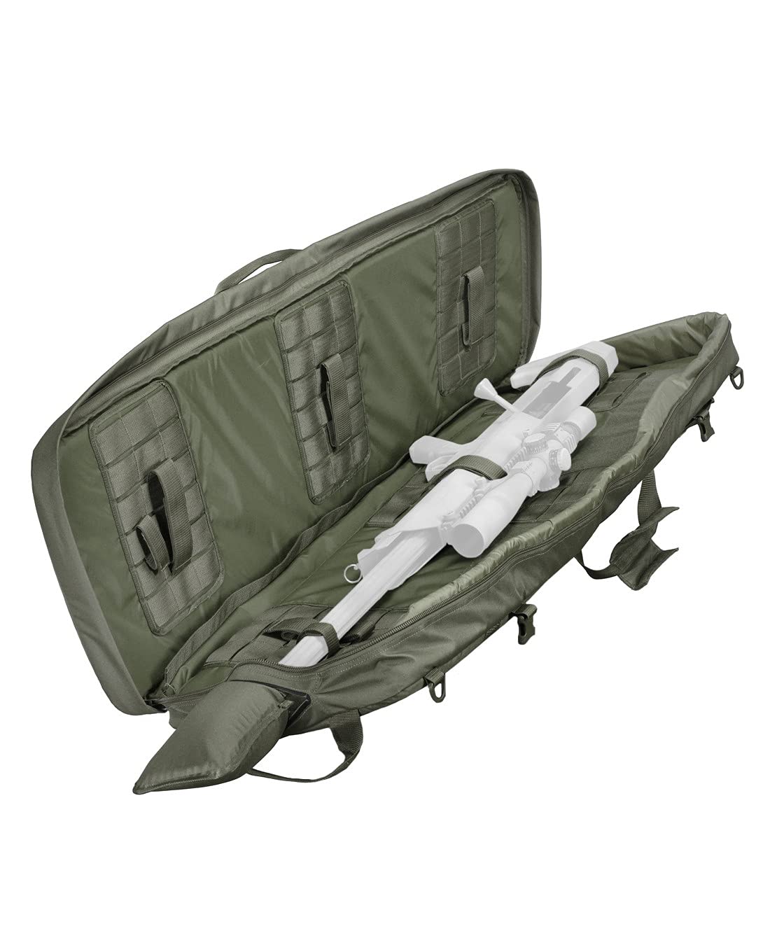Tasmanian Tiger TT DBL Modular Rifle Bag Olive (7751.331) - Tactical Military Range Gear for Hunting & Shooting Sports