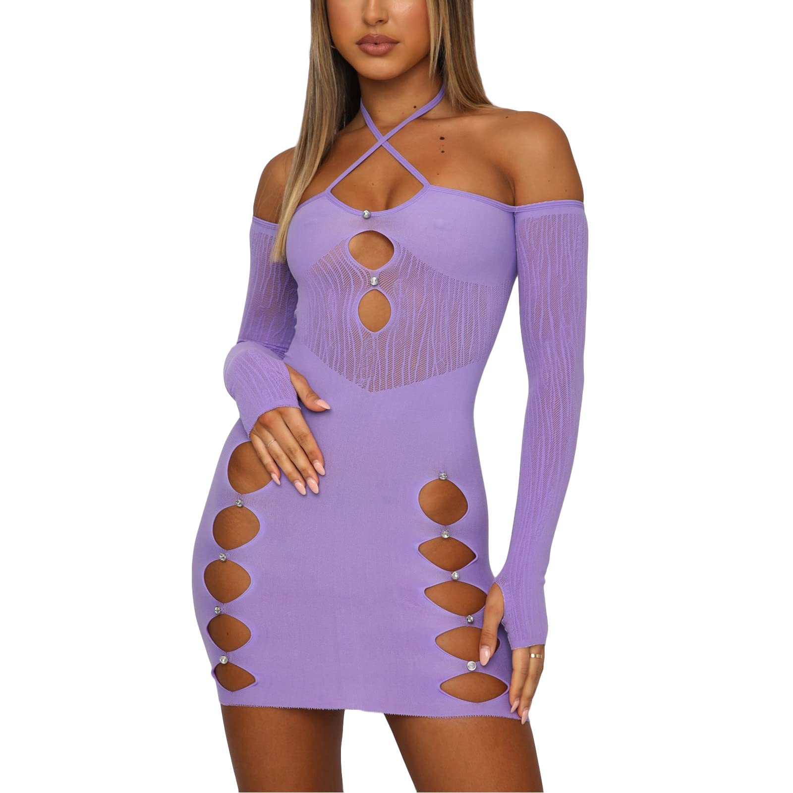 Y2K Vintage 90s Sexy Women's Dress - Retro Print Slim Fit E-Girl Summer Dress | Streetwear Fashion for Parties, Clubbing & Casual Outfits