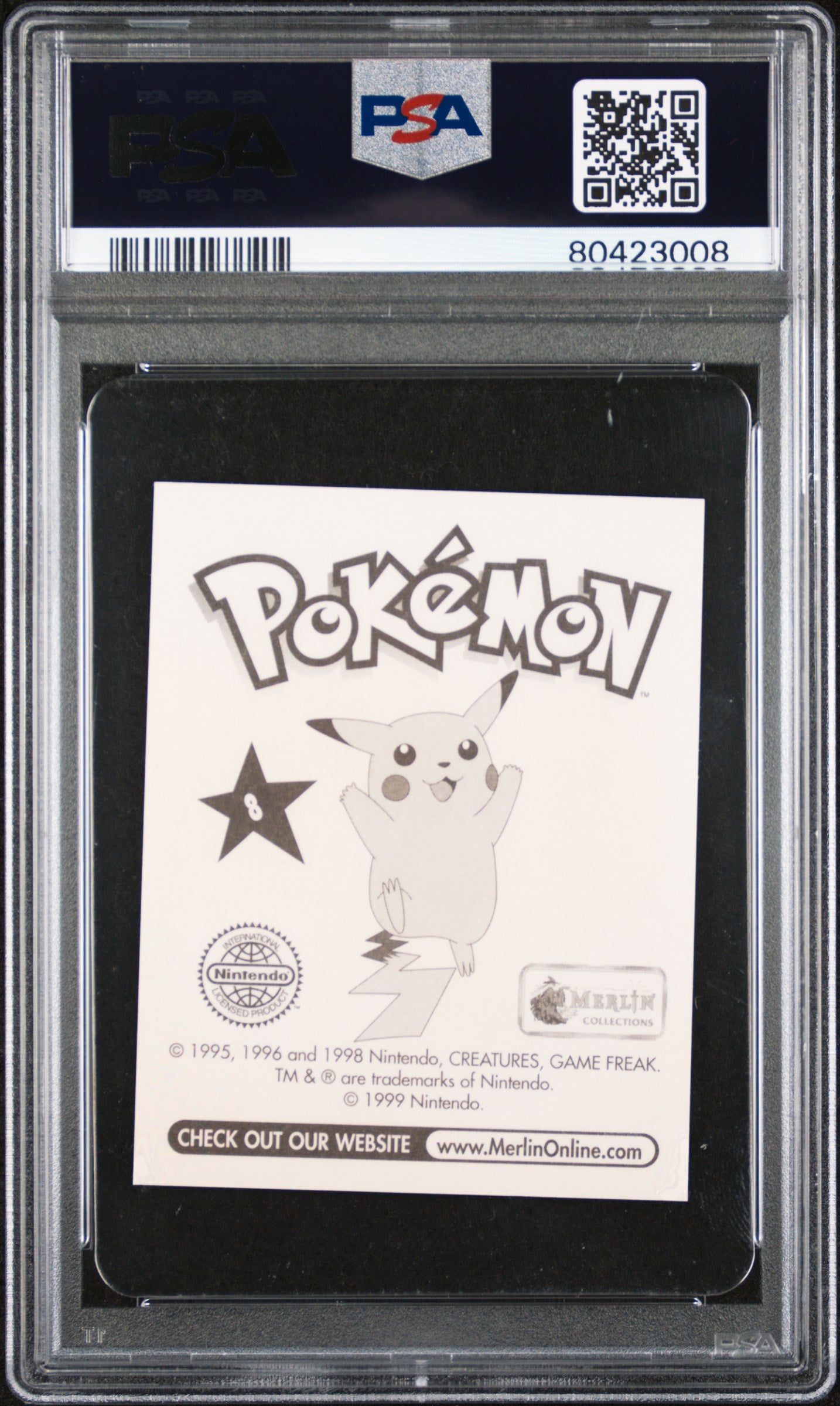 1999 MERLIN POKEMON WARTORTLE #8 PSA 6 Graded Card - Rare Collectible for Pokemon TCG Fans | Perfect for Display, Investment & Gaming Collections