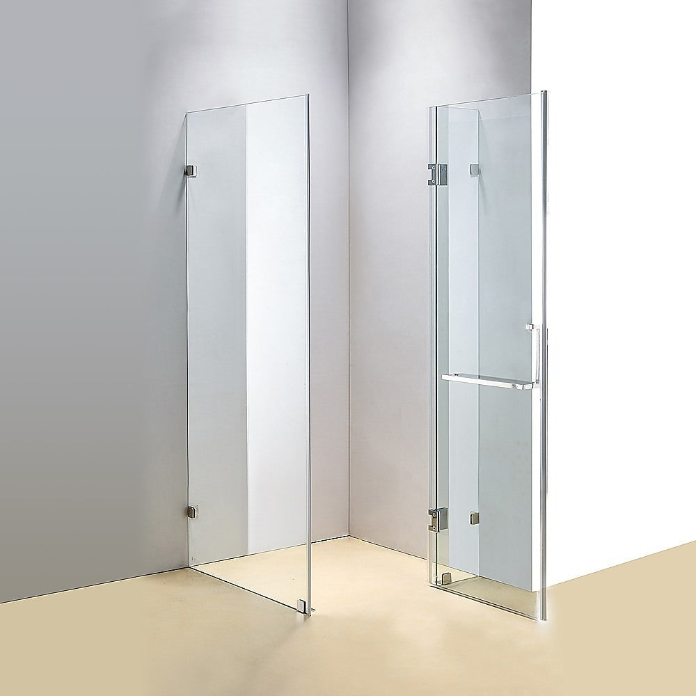 Frameless 10mm Glass Shower Screen 43.3