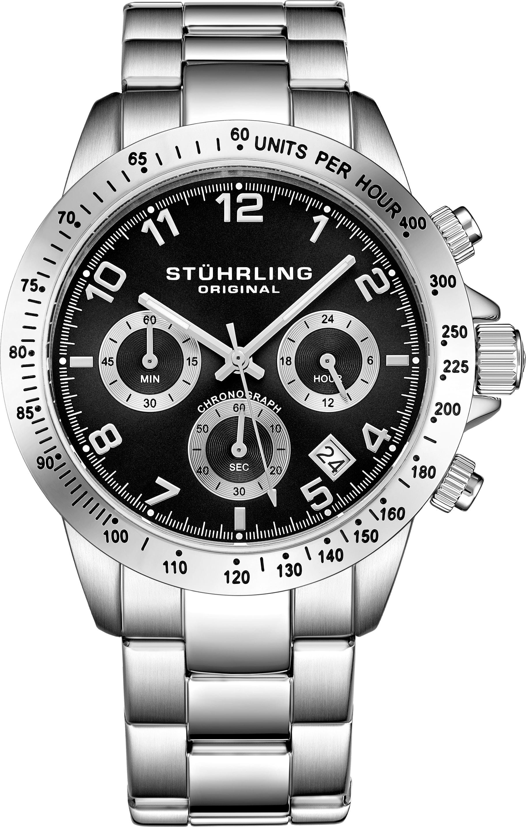 Concorso 665B 40mm Quartz Chronograph Watch for Men - Stylish Dress & Casual Timepiece for Business, Parties & Everyday Wear