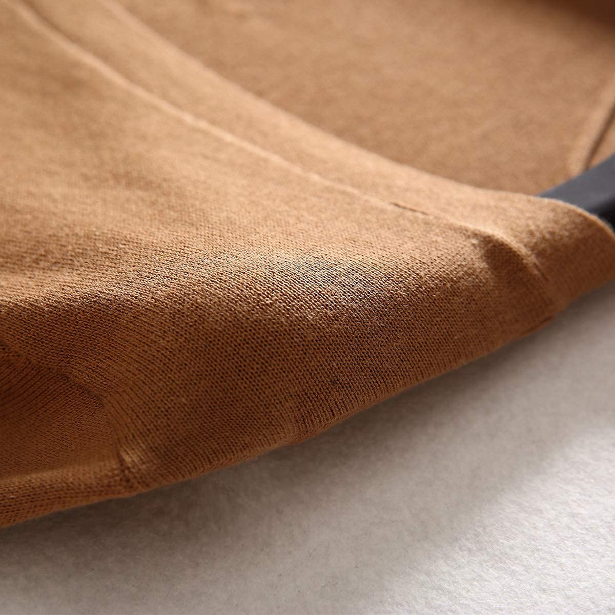 ZHILI Men's Cardigan Sweater - 100% Cotton Pure Color Knit Pullover for Casual Wear & Office Outfits