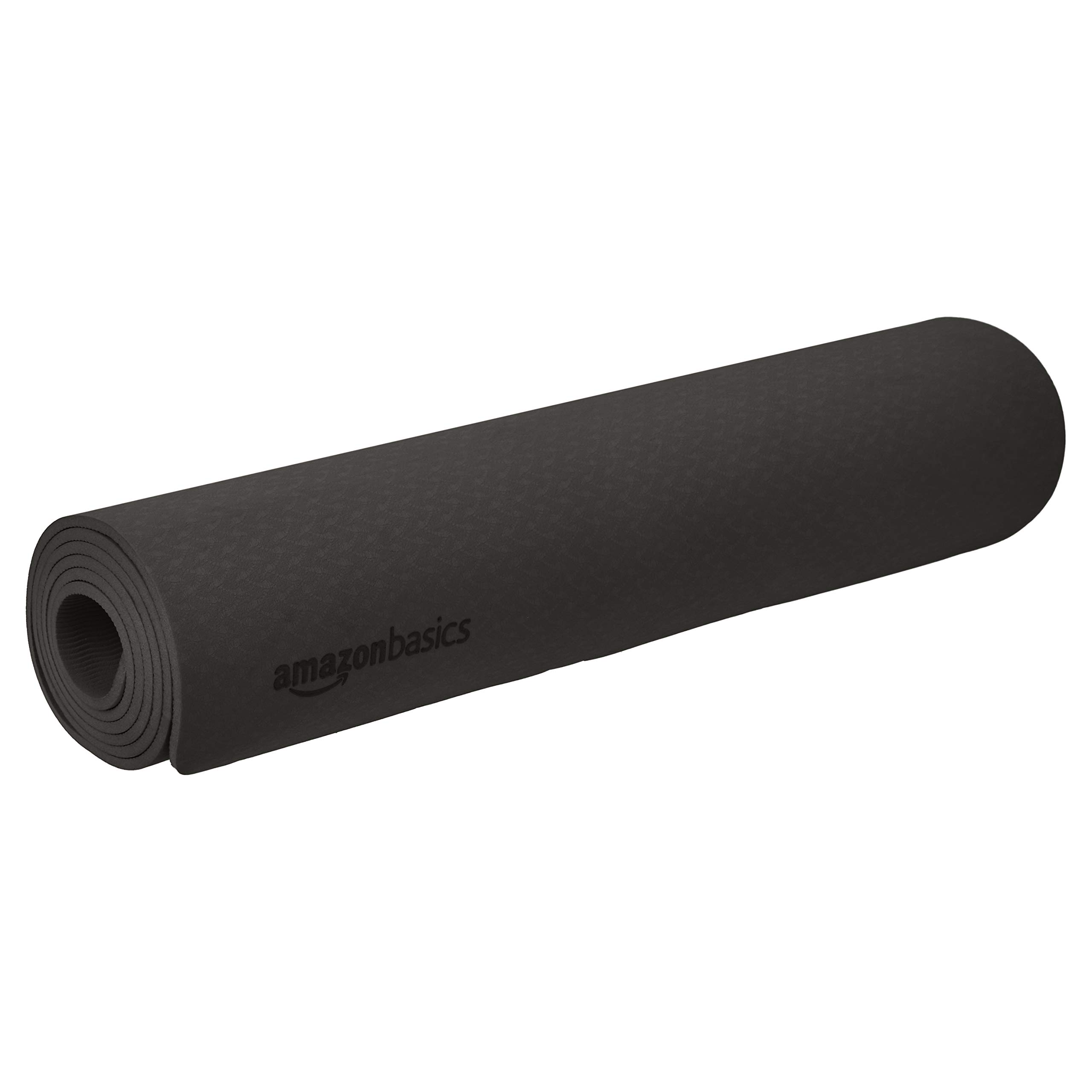 Amazon Basics TPE Yoga Mat - Non-Slip, Eco-Friendly Exercise Mat for Home & Studio Workouts - Perfect for Yoga, Pilates, and Fitness Training
