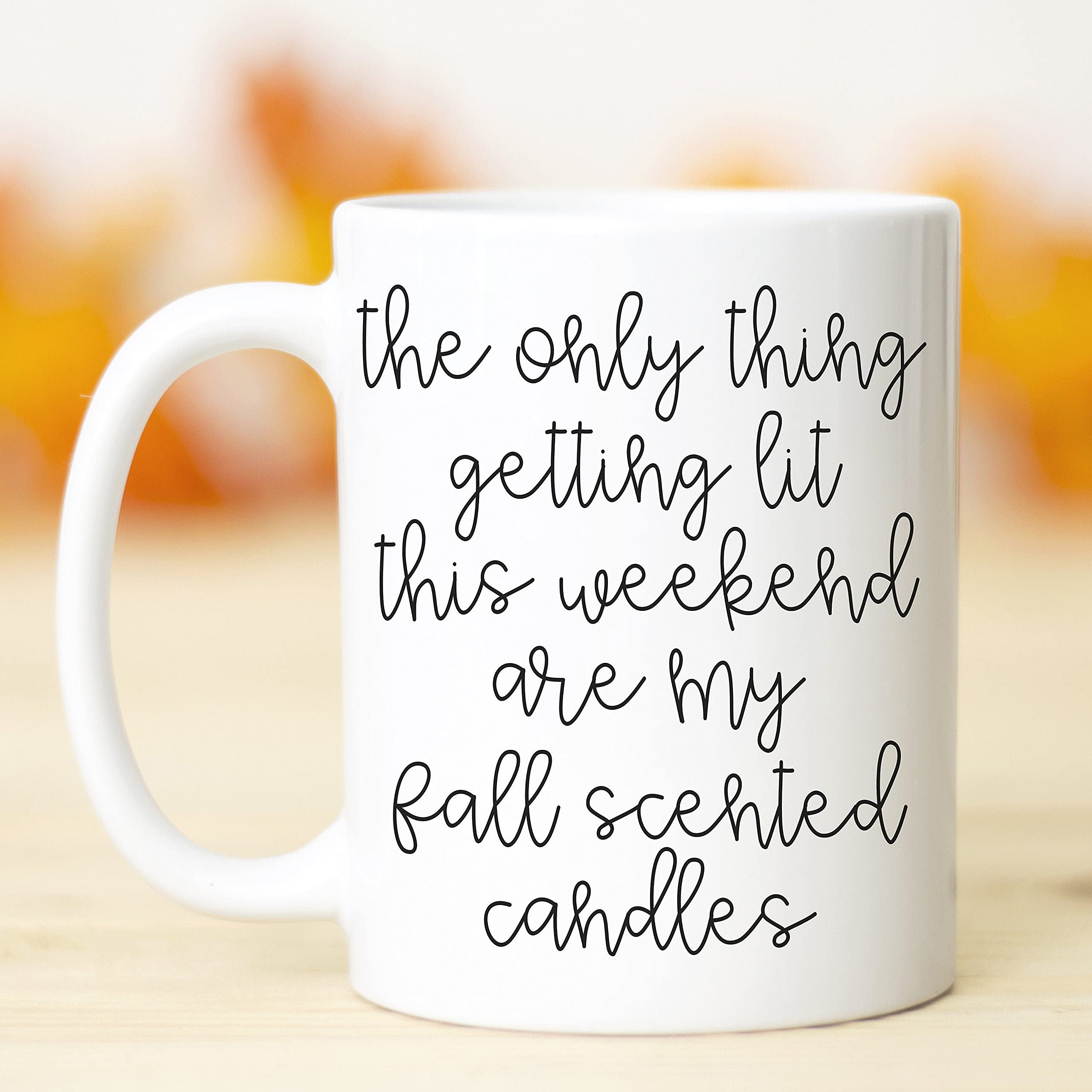 Funny Scented Candle Themed Ceramic Coffee Mug - Perfect for Pumpkin Spice Latte Lovers | Holiday & Birthday Gift Idea | Cozy Home Office Decor | Great for Thanksgiving Dinners, Christmas Stocking Stuffers & Housewarming Presents | Ideal for Fireplace Hot Cocoa, Winter Evenings & Office Coffee Breaks | Fall & Christmas Home Decor Essential