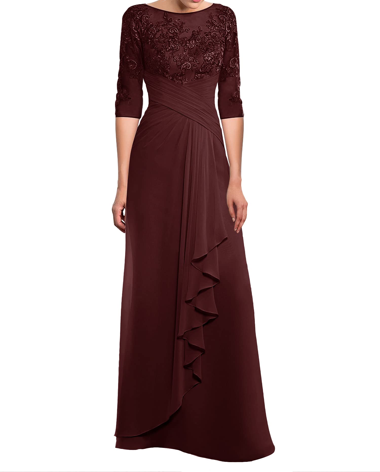 Elegant Lace Mother of The Bride Dresses - Long Chiffon Formal Evening Gowns for Wedding Guests | Perfect for Weddings, Galas & Special Occasions