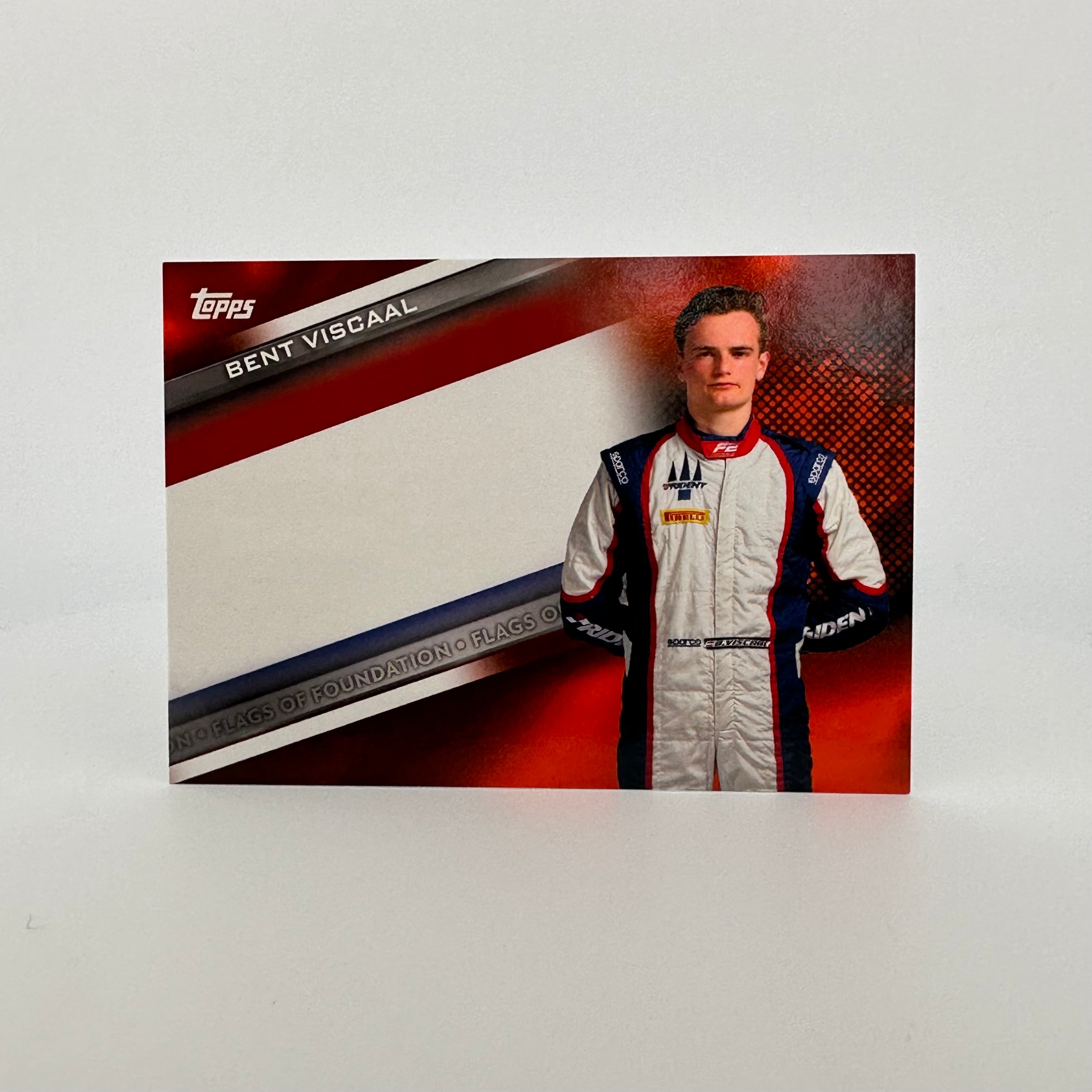 2021 Formula 1 Orange Bent Viscaal #FF BV 5/25 Flags of Foundation Collectible - Perfect for F1 Fans, Racing Enthusiasts & Memorabilia Collectors