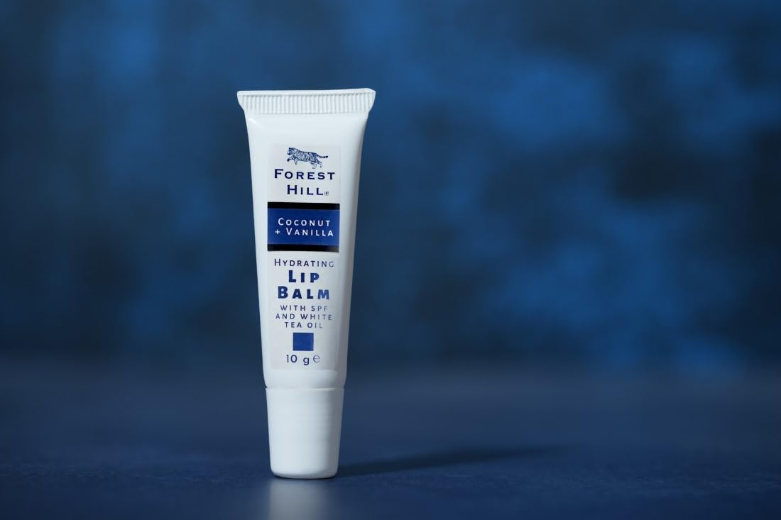 Forest Hill SPF 50 Lip Balm for Men - Coconut Oil, Avocado Butter & White Tea Infused - Heals Dry, Chapped & Cracked Lips - 10g Moisturizing Lip Care - Perfect for Outdoor Activities, Hiking & Winter Protection