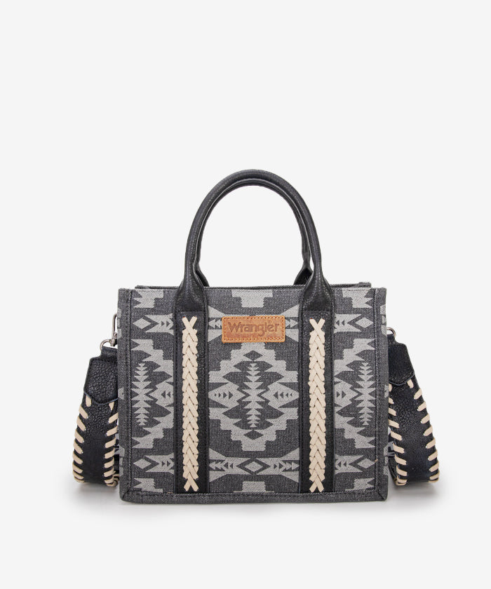 Wrangler Aztec Print Tote Bag Set - Stylish & Durable Cotton Tote Bags for Women - Perfect for Shopping, Beach, Travel & Everyday Use