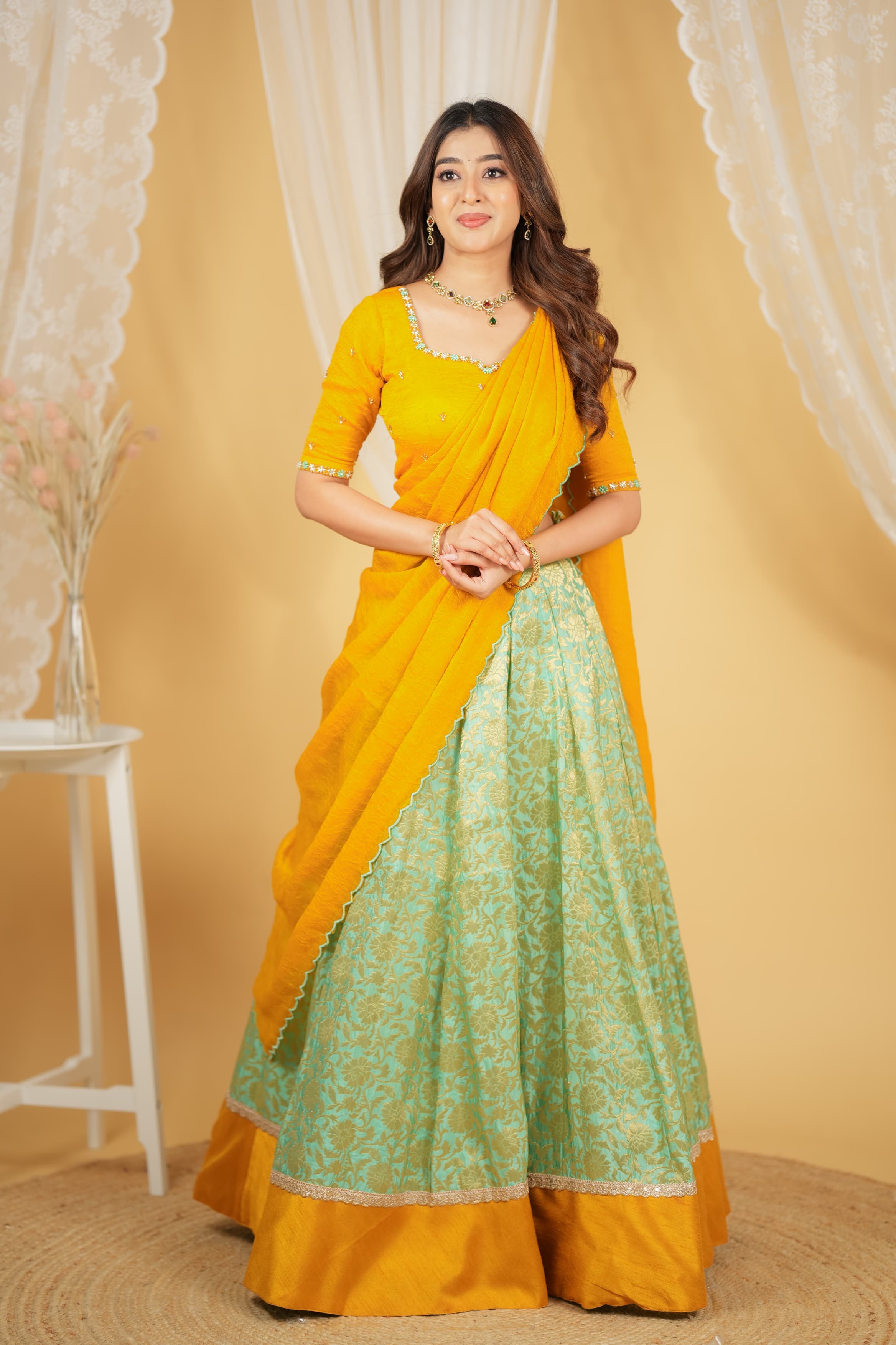 DD694 Mahathi Premium Designer Lehenga Choli - Elegant Indian Bridal Wear for Weddings & Festivals