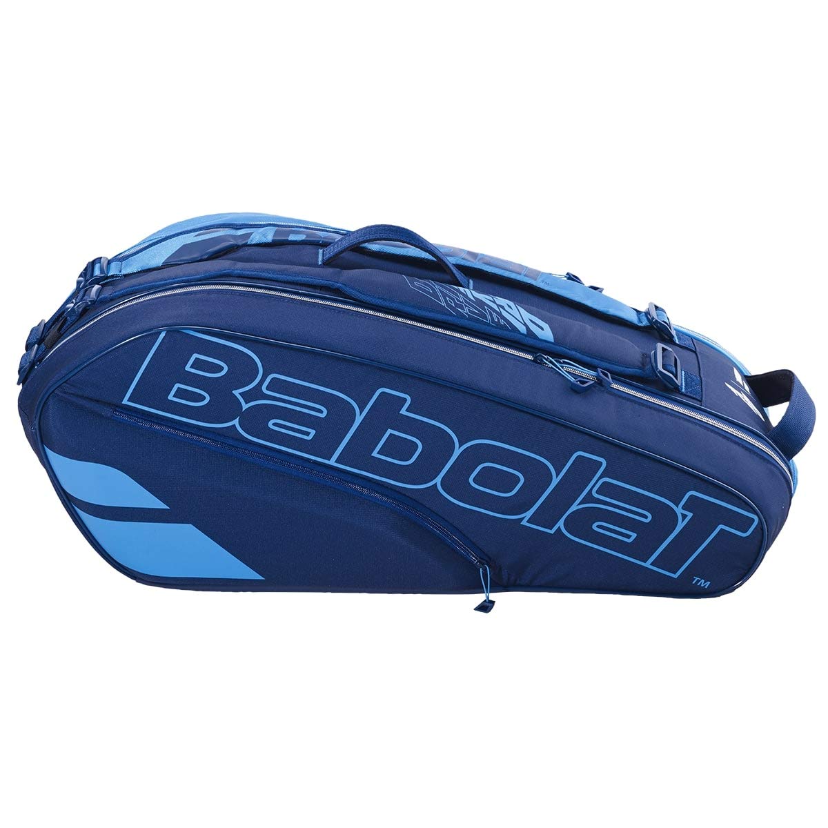 Babolat Pure Drive 10th Gen Blue Tennis Racquet Holder 6-Pack Bag | Premium Tennis Gear for Players & Coaches | Perfect for Tournaments, Practice & Travel