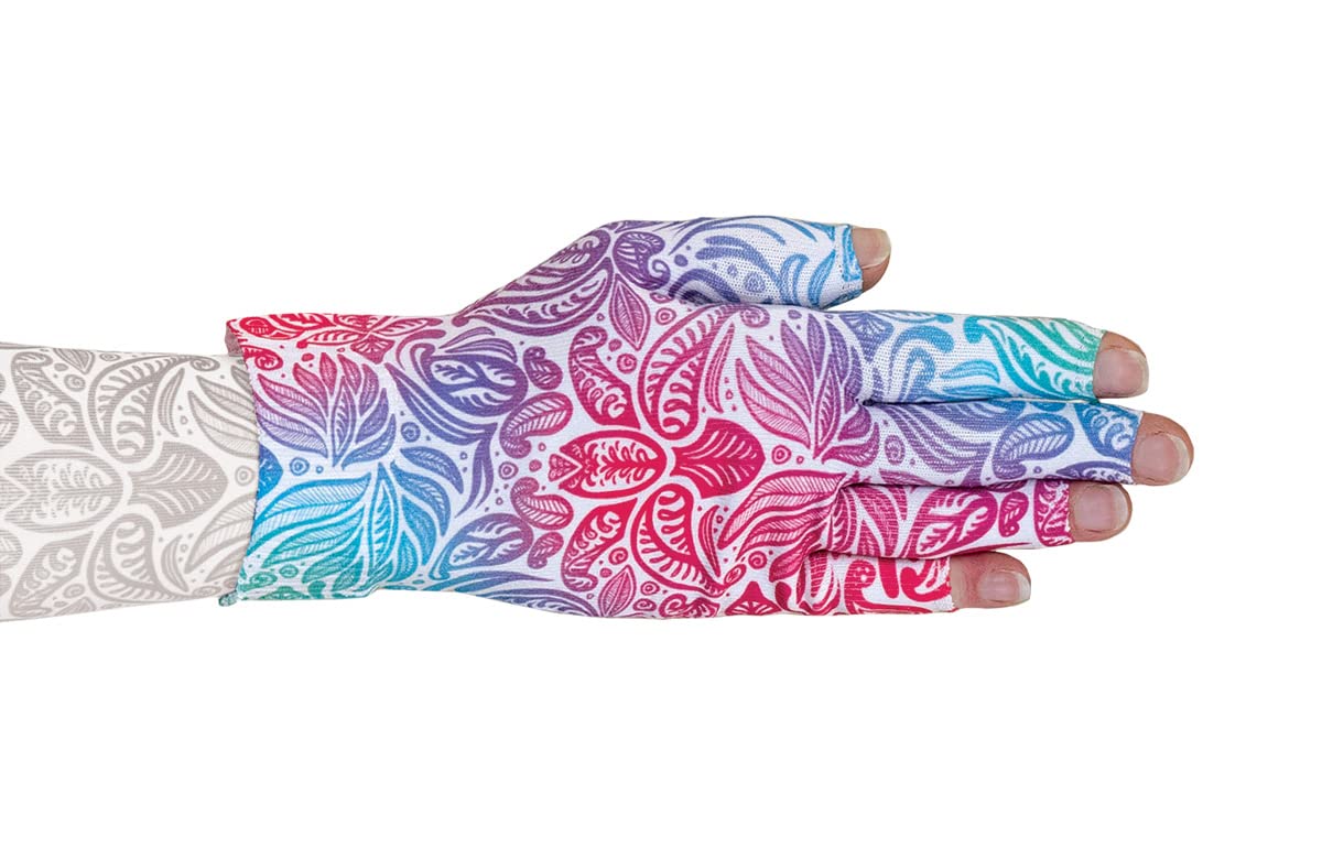 Oasis Medical Graduated Compression Gloves for Lymphedema Relief - Arthritis & Carpal Tunnel Support Gloves - Improve Circulation & Reduce Swelling - Perfect for Typing, Knitting & Daily Activities