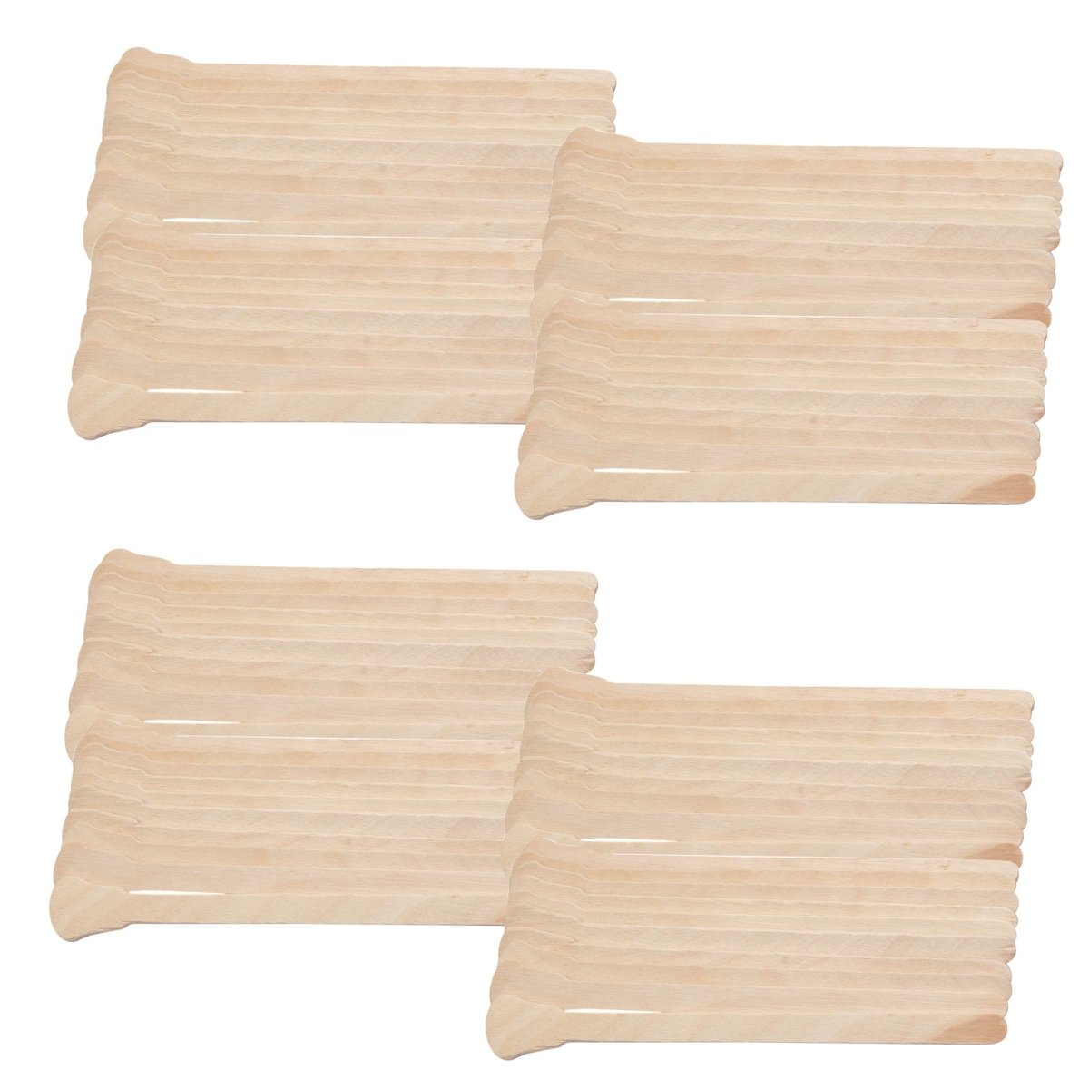 Professional Wax Spatulas & Wooden Applicator Sticks for Eyebrow & Hair Removal - Smooth Wax Application for Salon, Spa & Home Use