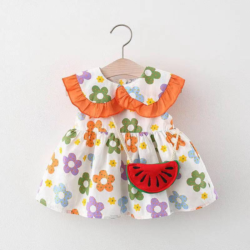 Adorable Floral Baby Girl Dress - Soft & Comfortable Summer Princess Dress for Toddlers - Perfect for Parties, Photos & Special Occasions
