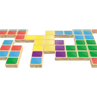 Chromino Wood Version - Classic Wooden Domino Game for Family & Friends | Perfect for Game Nights, Parties & Indoor Entertainment