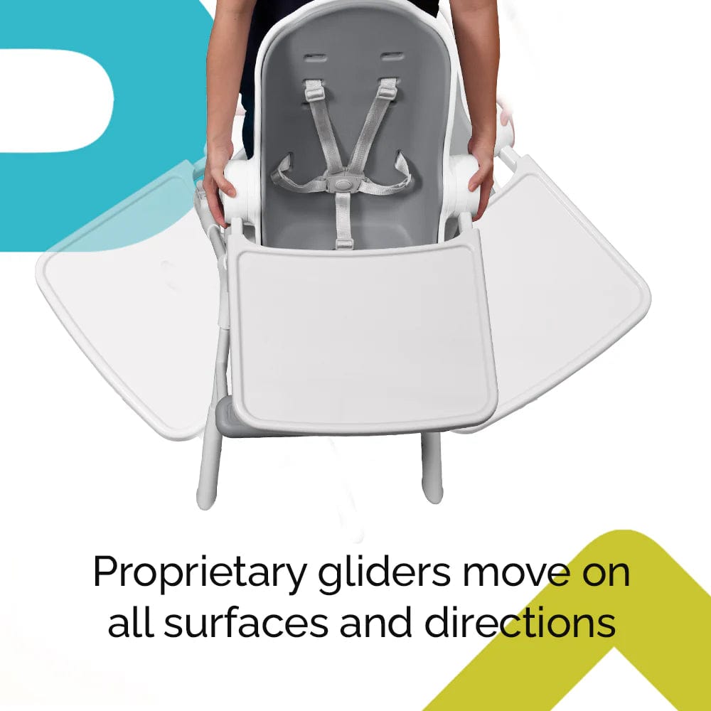 Oribel Cocoon Z High Chair with Seat Liner - Adjustable Baby Feeding Chair for Home & Restaurant Use - Safe & Comfortable Toddler Booster Seat for Dining & Snacking