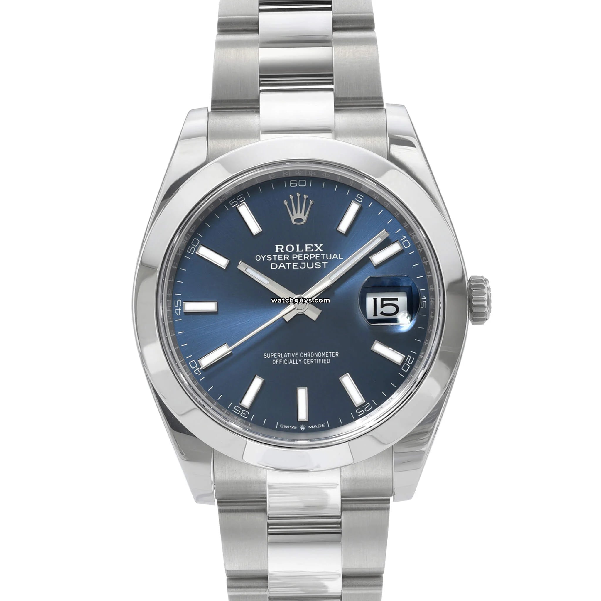 Rolex Datejust 126300 Stainless Steel Watch - Luxury Automatic Men's Timepiece for Business, Wedding & Formal Occasions