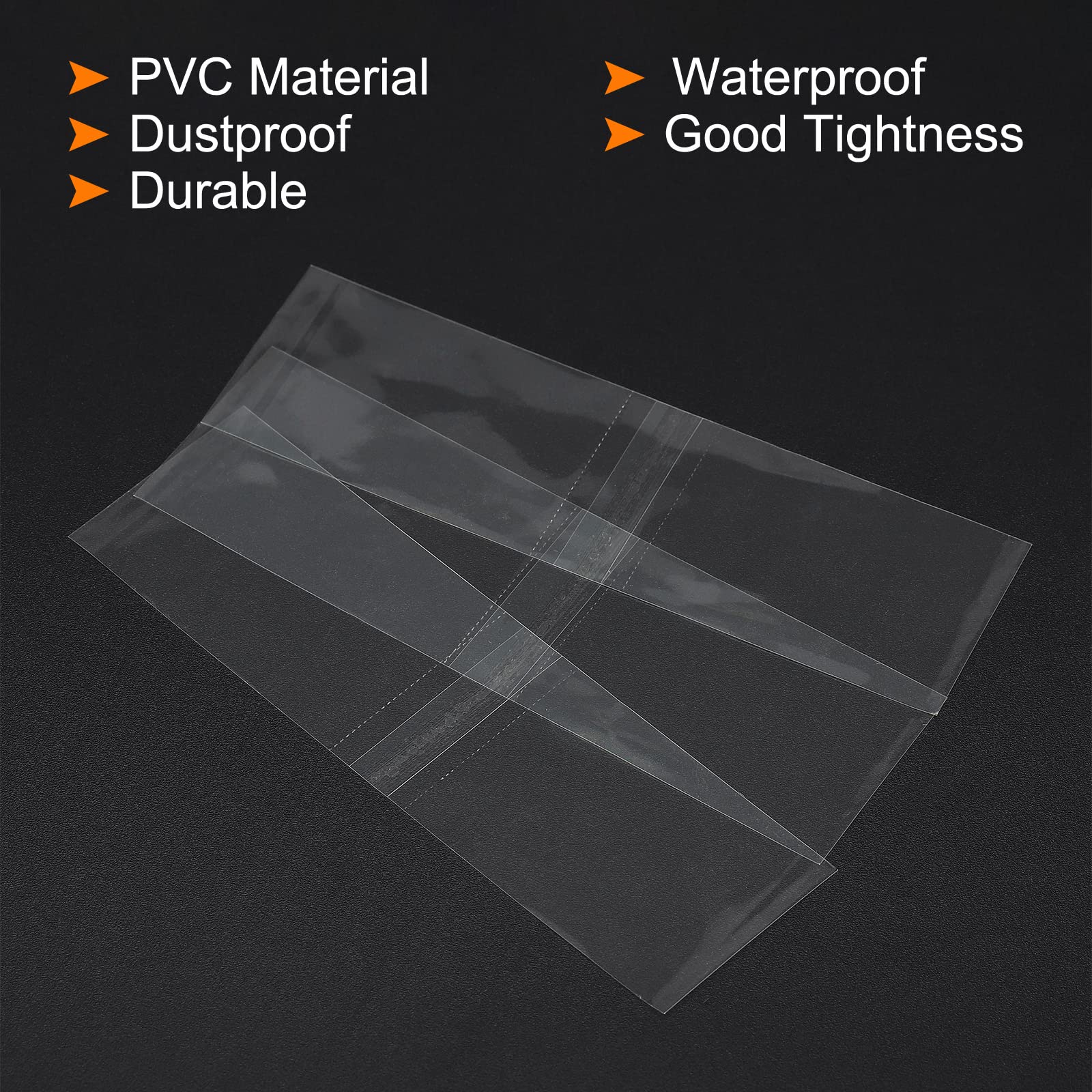 PATIKIL 400 Pack Clear PVC Heat Shrink Bands 98x30mm Perforated Shrink Wrap for Jars & Cans - Fits 2.2 to 2.24 Inch Cap Diameter - Ideal for Food Packaging, DIY Crafts & Home Canning Projects