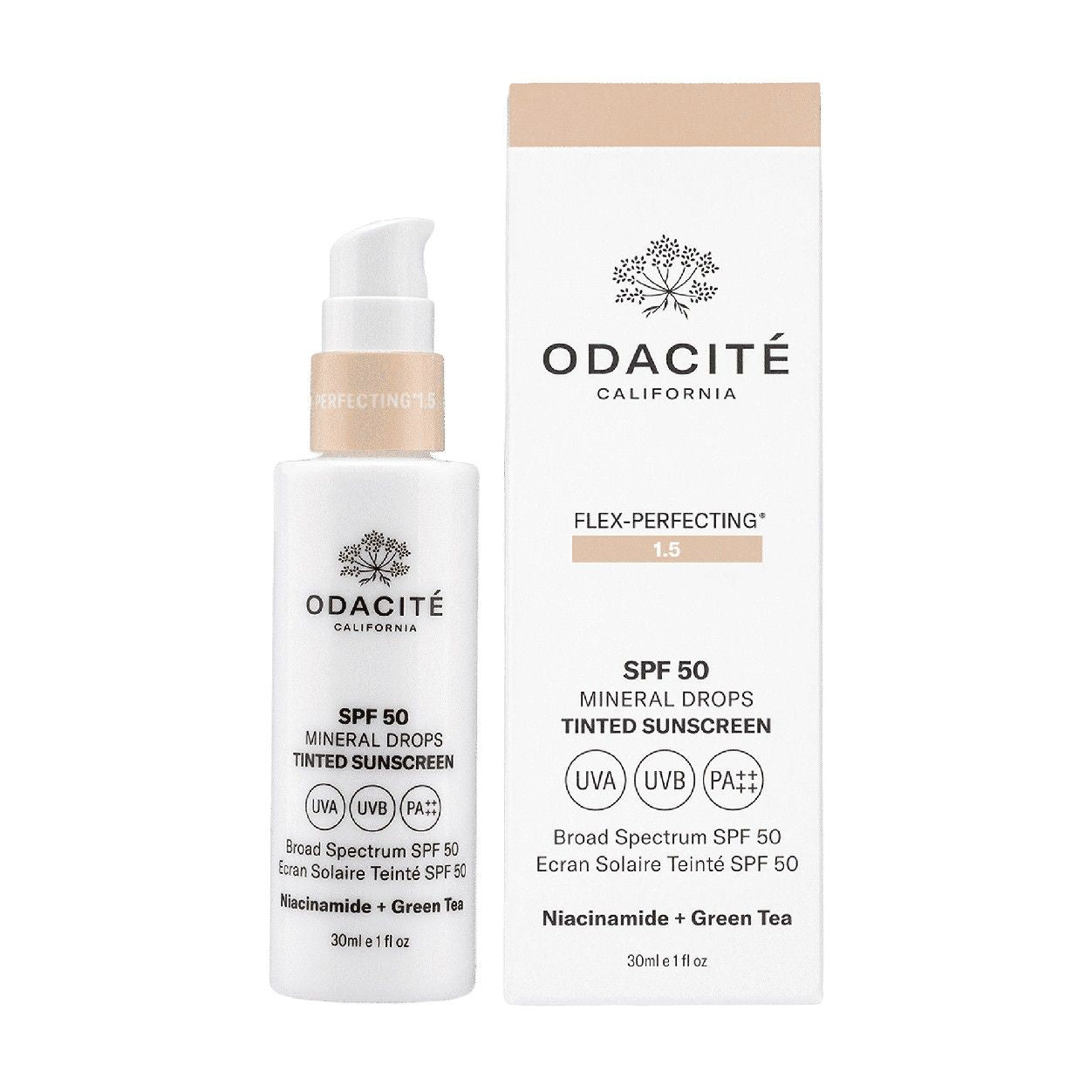 Flex Perfecting Mineral Drops Tinted Sunscreen SPF 50 - Oil-Free Face Sunscreen for Daily Use, Natural Glow & UV Protection - Perfect for Beach, Outdoor Activities & Everyday Wear