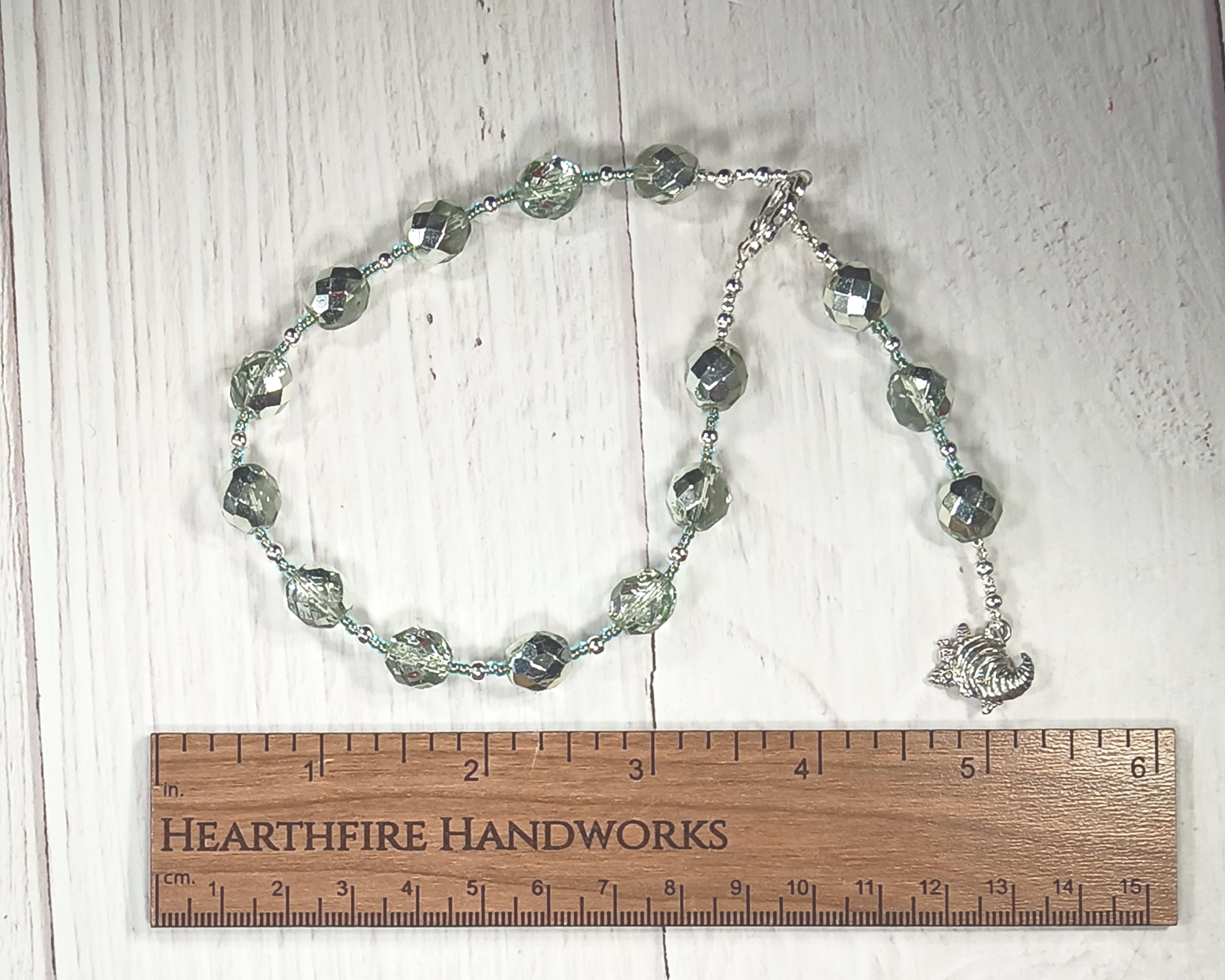 Abundantia Pocket Prayer Beads - Roman Goddess of Abundance & Prosperity Rosary | Perfect for Meditation, Spiritual Protection & Daily Blessings