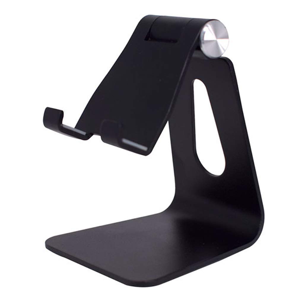 Premium Aluminum Alloy Phone Stand - Foldable & Portable Desktop Holder for iPhone, Samsung, iPad & Tablets - Perfect for Home Office, Video Calls & Hands-Free Viewing