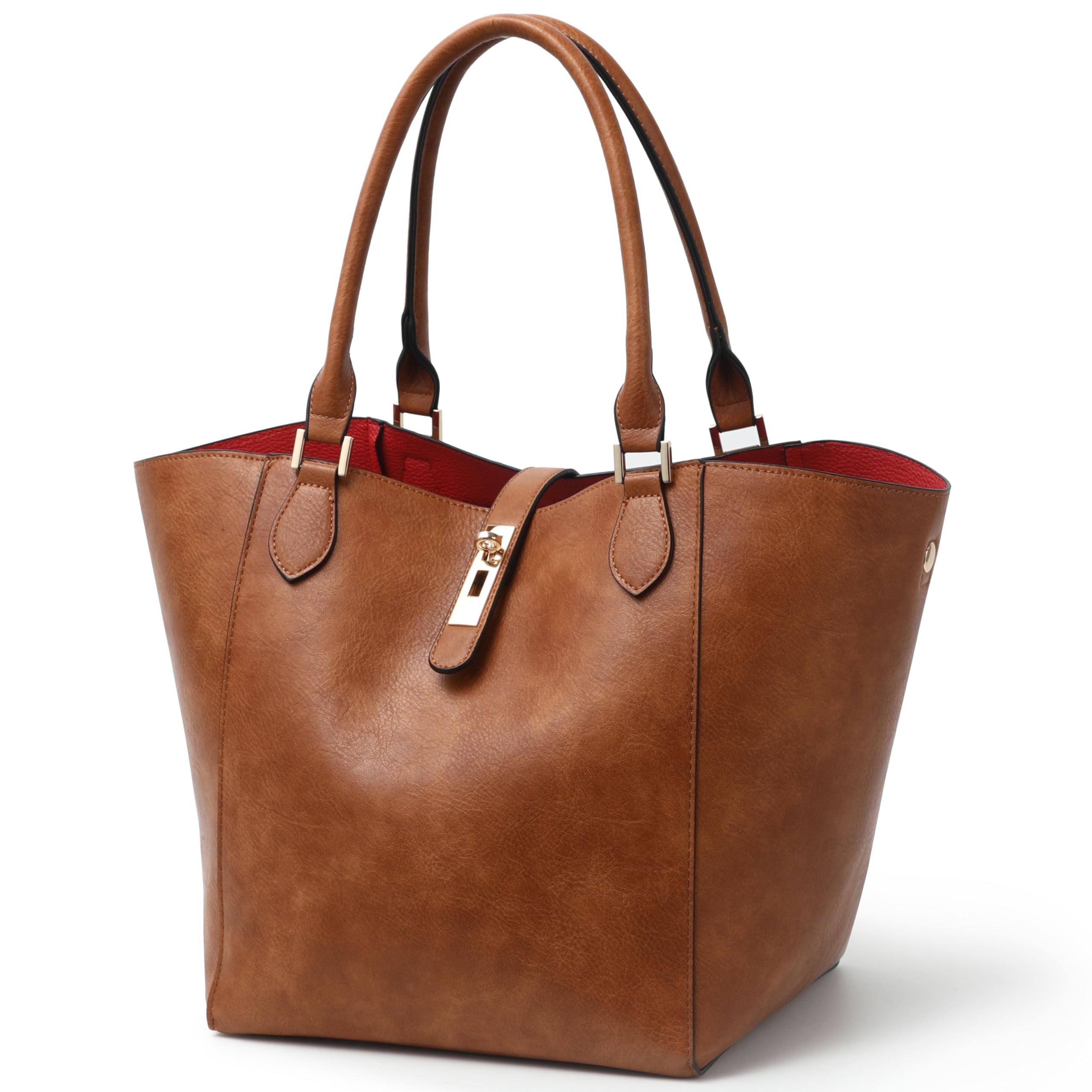 SQLP Large Work Tote Bag for Women - Stylish Designer Purse & Spacious Shoulder Handbag for Office, Travel & Daily Use | Durable Bucket Bag with Multiple Pockets | Perfect for Professionals, Commuters & Business Trips