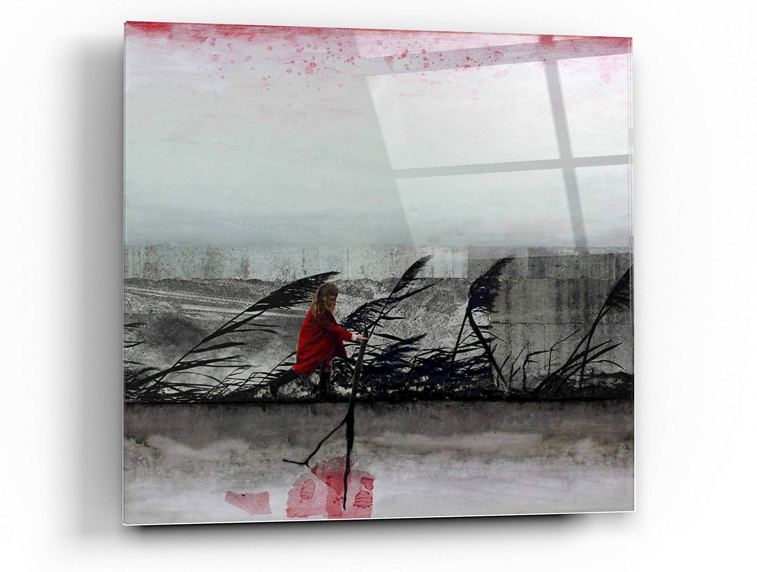 Epic Art 'Water Whispers' by DB Waterman - 24x24 Inch Acrylic Glass Wall Art Painting - Modern Home Decor for Living Room, Bedroom & Office