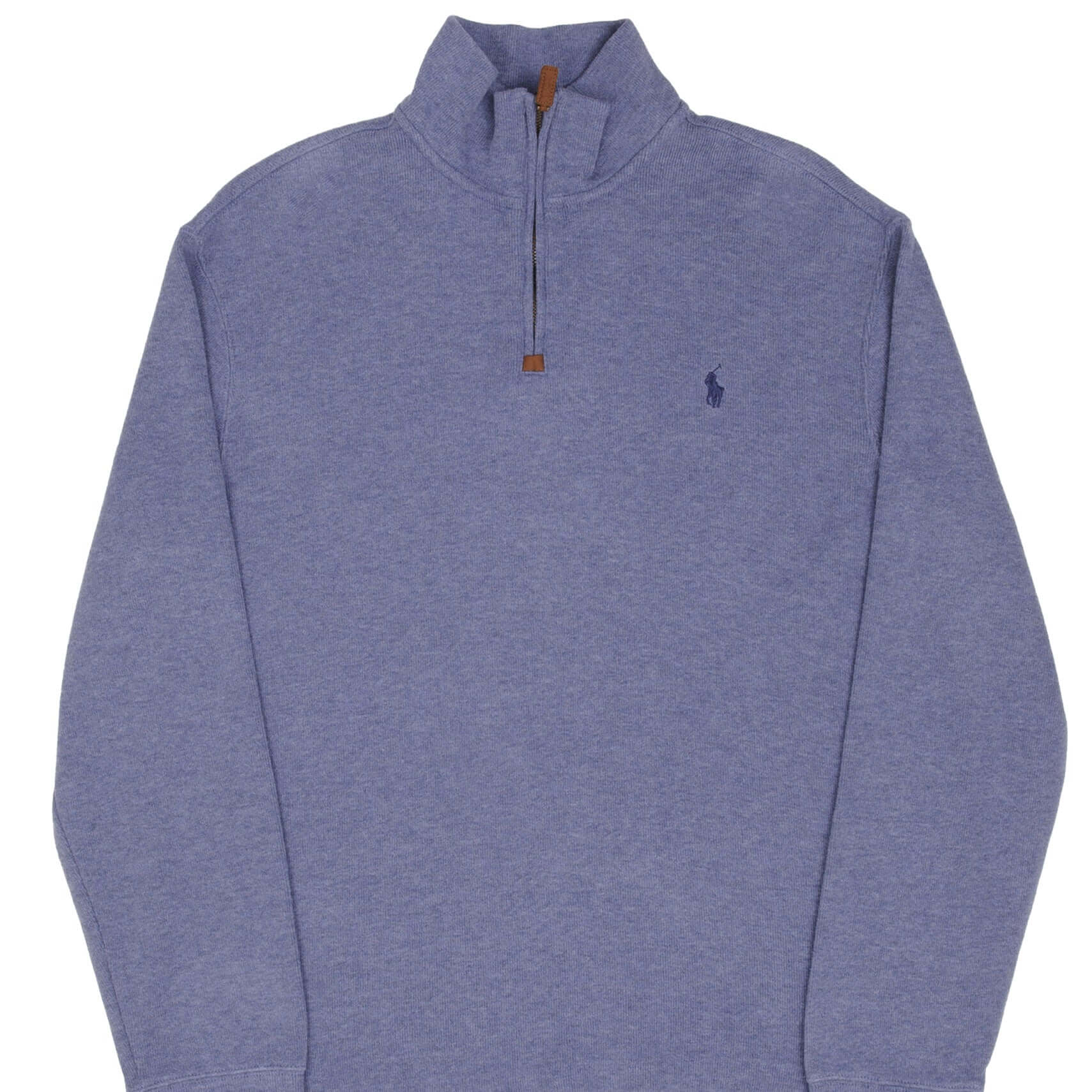 Ralph Lauren Blue Quarter Zip Sweater for Men - Size Large | Casual Pullover for Work, Travel & Outdoor Activities