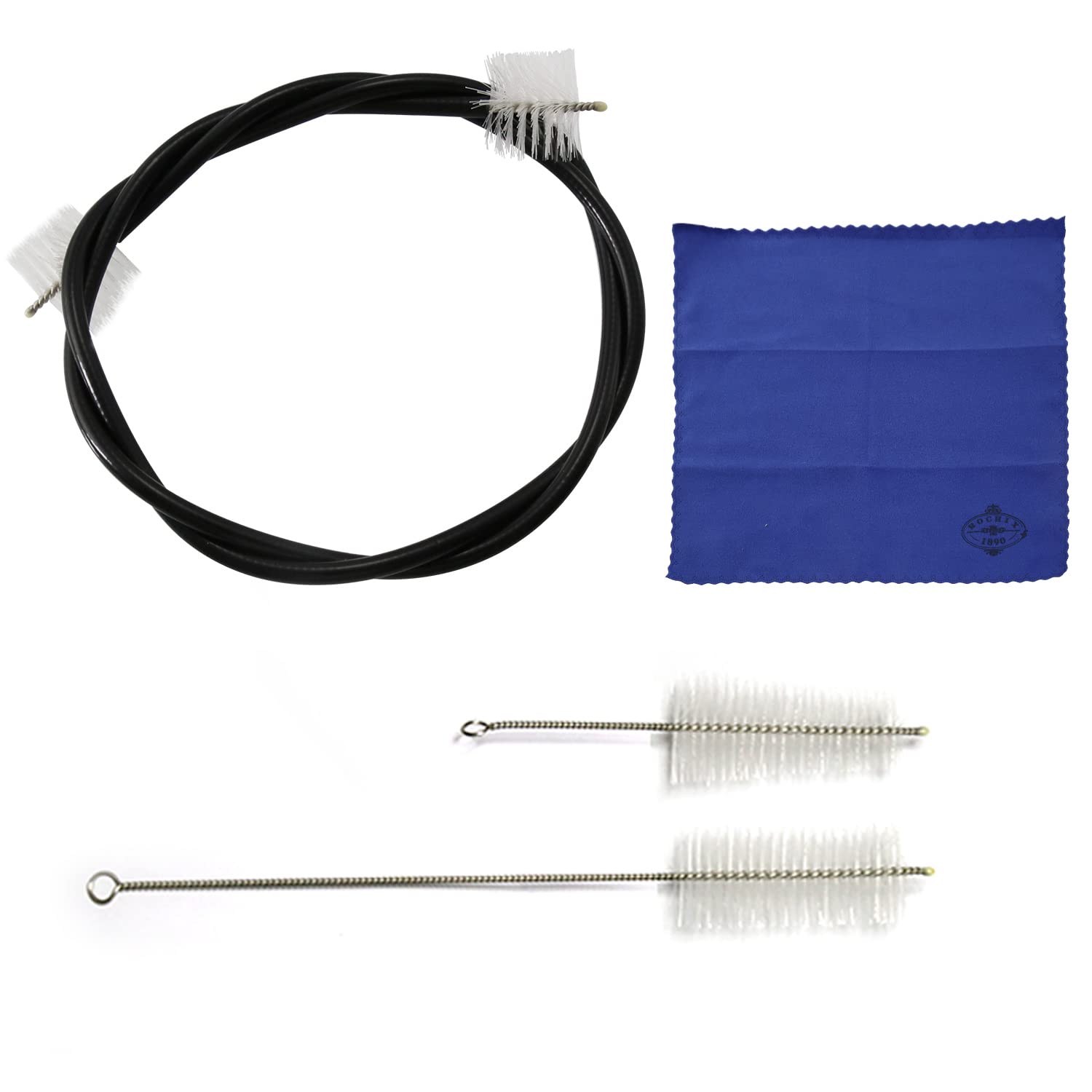 Trumpet Cleaning Brushes Kit - 3-Piece Set with Flexible Brush, Valve Brush & Mouthpiece Brush for Professional Trumpet Maintenance & Care - Perfect for Musicians, Students & Band Performances