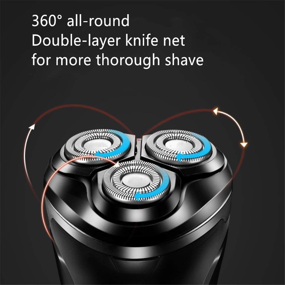 Premium Electric Shaver for Men - Waterproof Body Grooming Razor with Rotary Blades - Perfect for Travel, Gym & Daily Grooming Routine