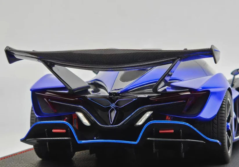 Peako 1:18 Scale Apollo IE Blue Dragon Diecast Model Car - Collectible Sports Car for Display, Gifts & Racing Enthusiasts