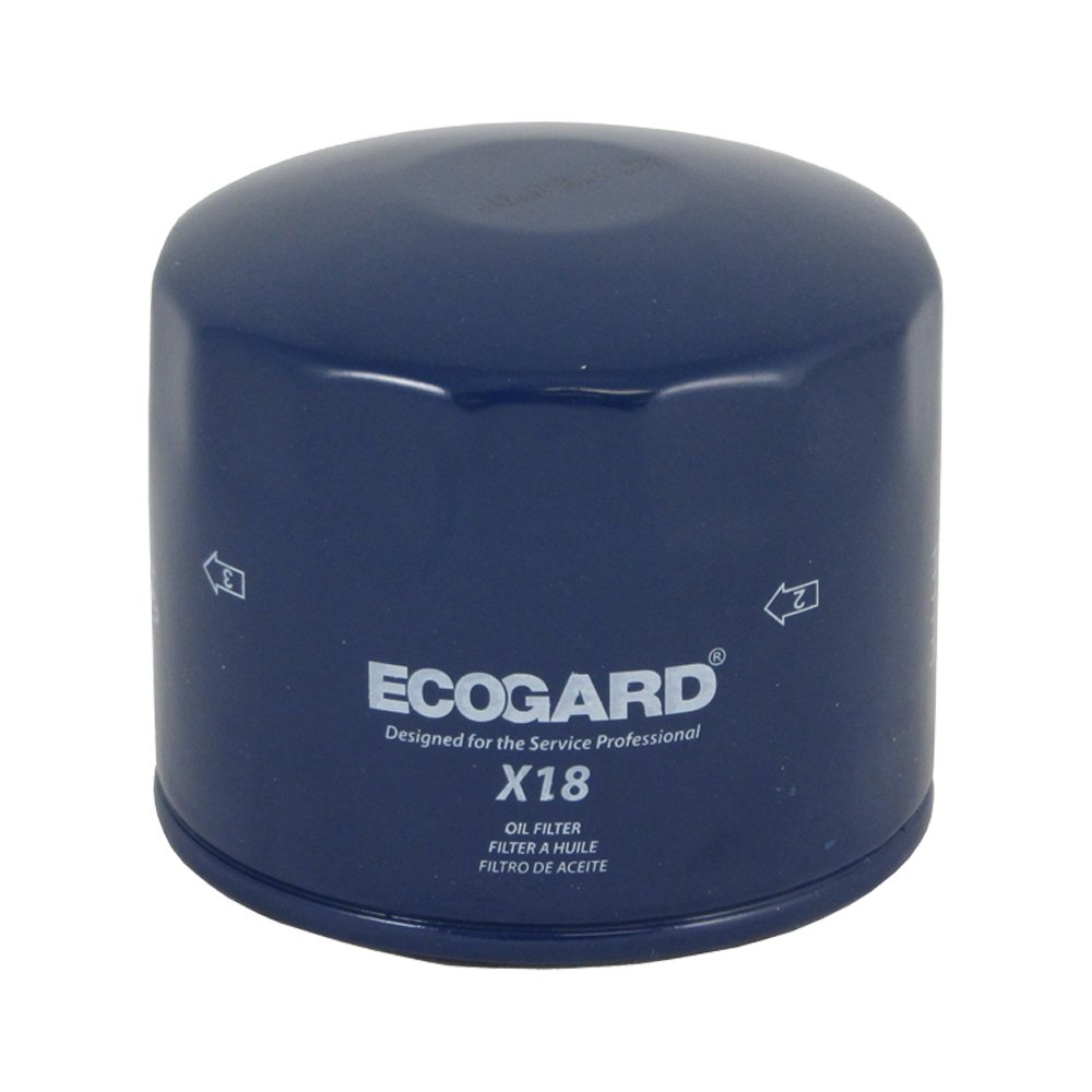 ECOGARD X18 Premium Spin-On Engine Oil Filter - Compatible with DeLorean DMC 12 2.9L (1981-1983), Peugeot 604 2.7L & 2.8L (1977-1981), VW Campmobile 1.6L (1968-1969) - Ideal for Conventional Oil Changes & Engine Protection
