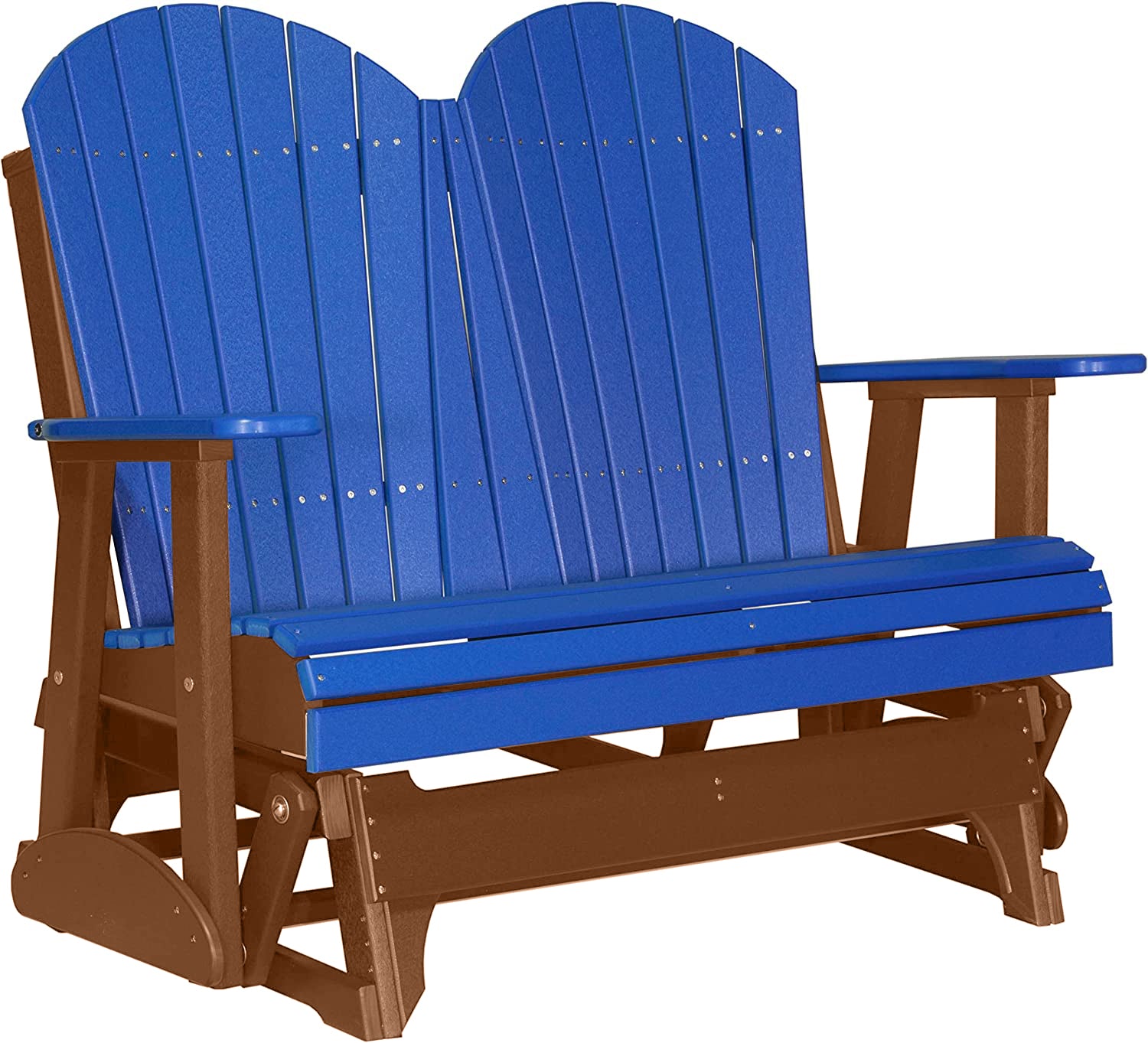 Blue on Antique Mahogany