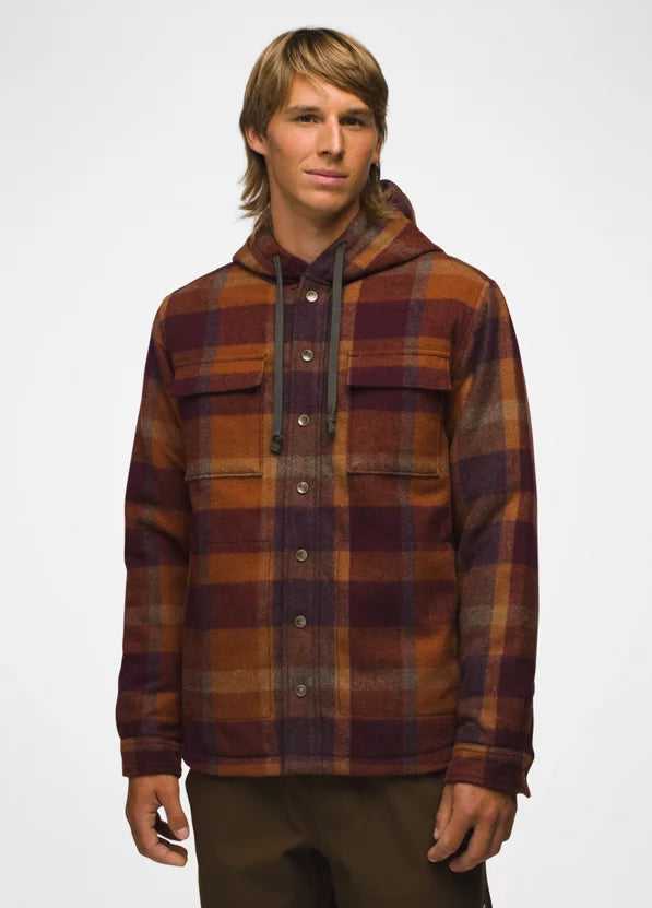Men's Asgard Hooded Flannel Shirt - Soft Plaid Winter Jacket for Outdoor Camping & Casual Wear
